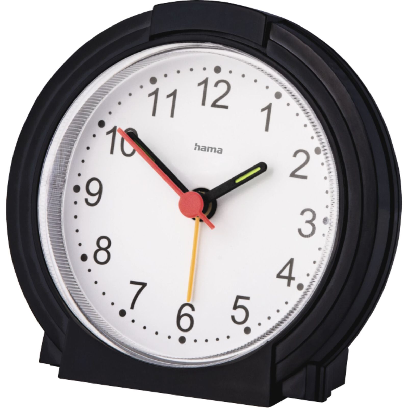 Hama Alarm Clock Classic silent black/white 186335