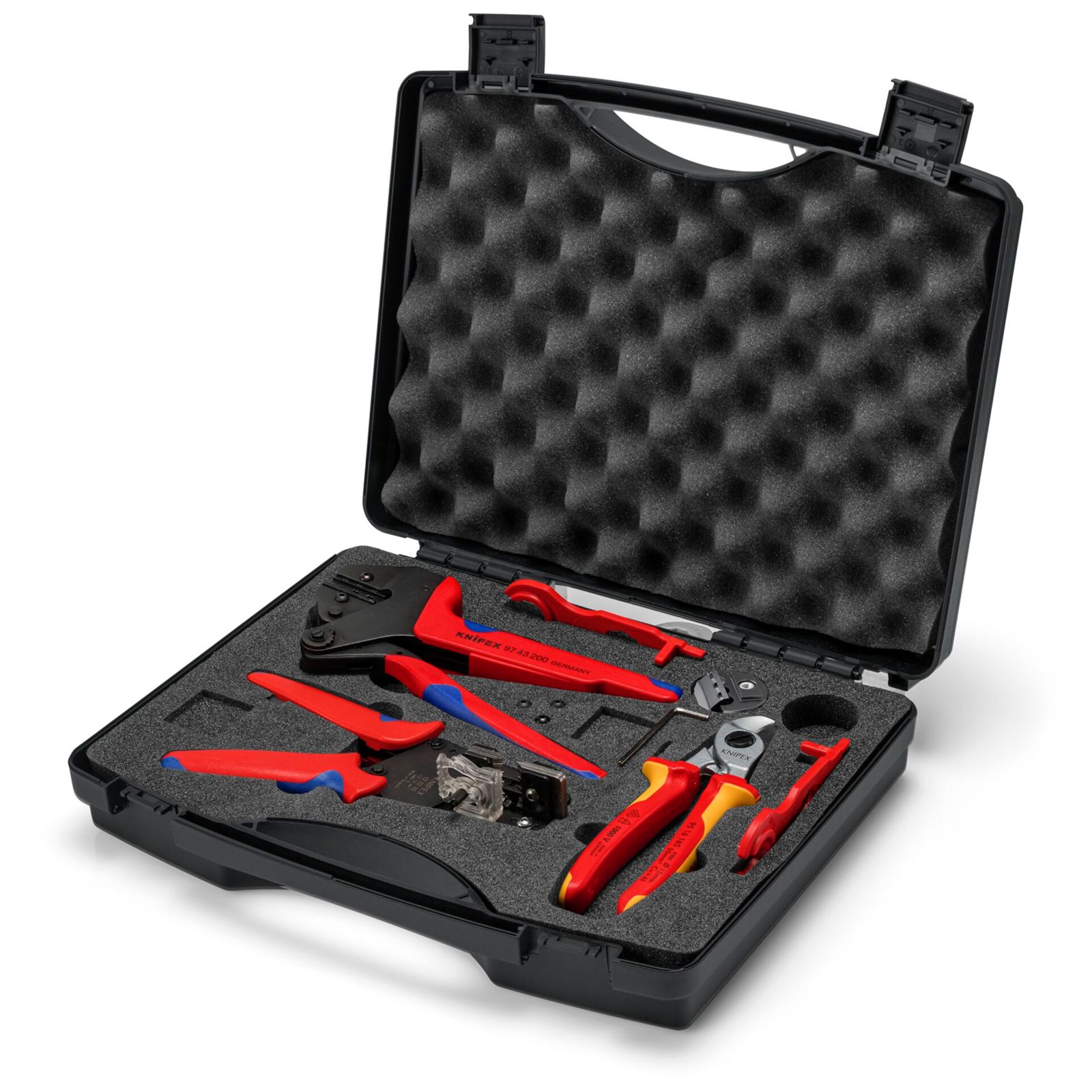 Knipex valigia portautensili per fotovoltaico MC4