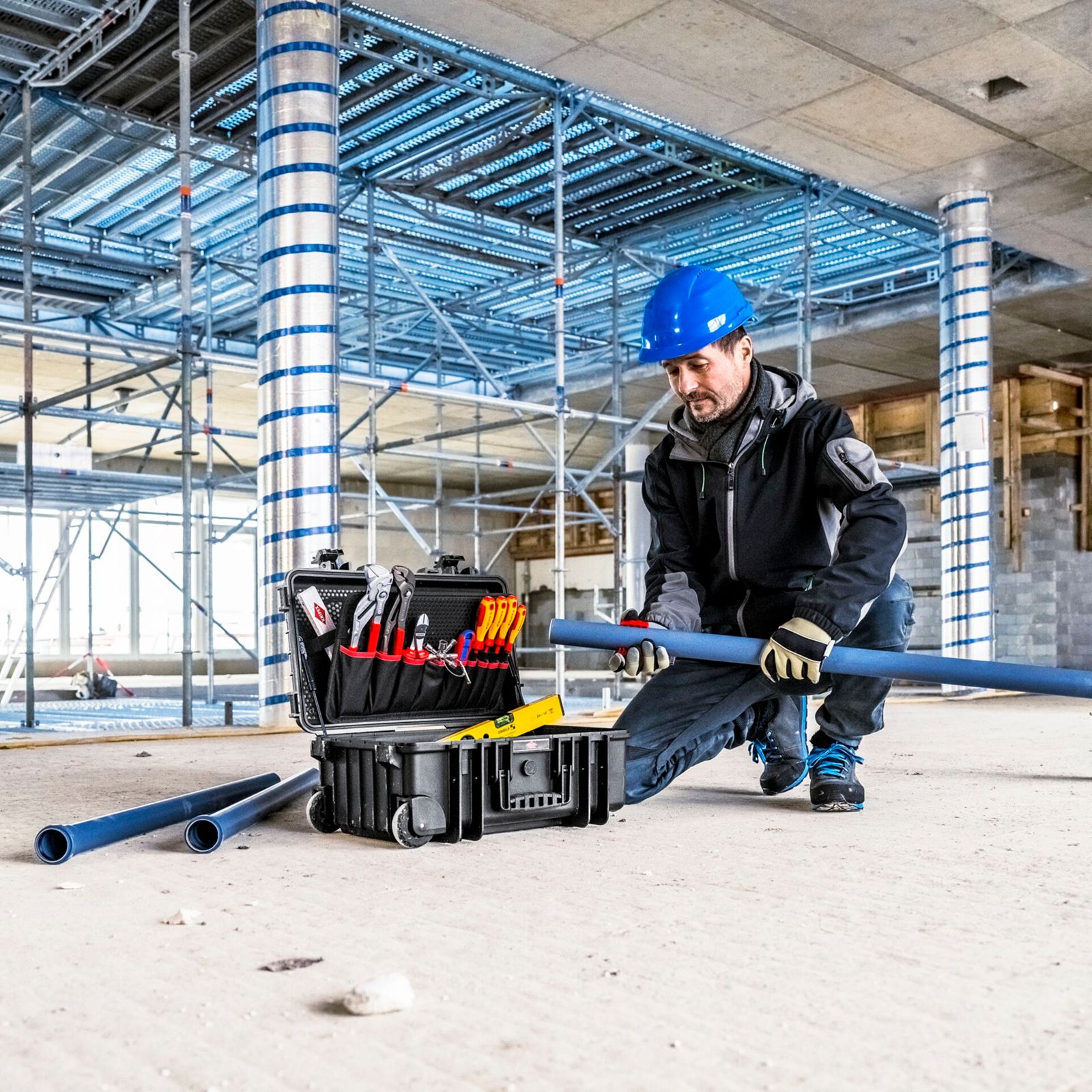 Knipex valigia portautensili Robust26 Move sanitari