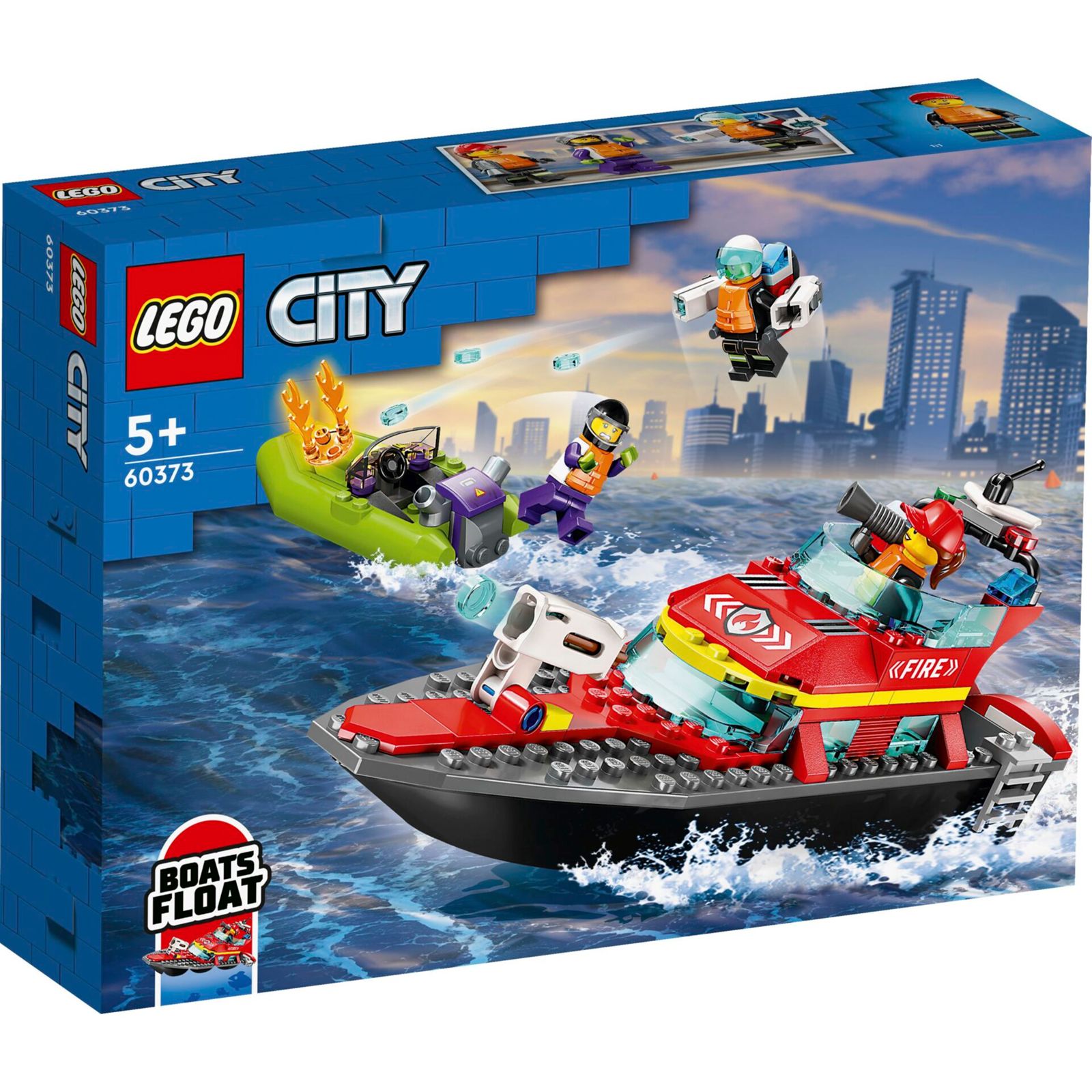 LEGO City 60373 Barca di soccorso antincendio