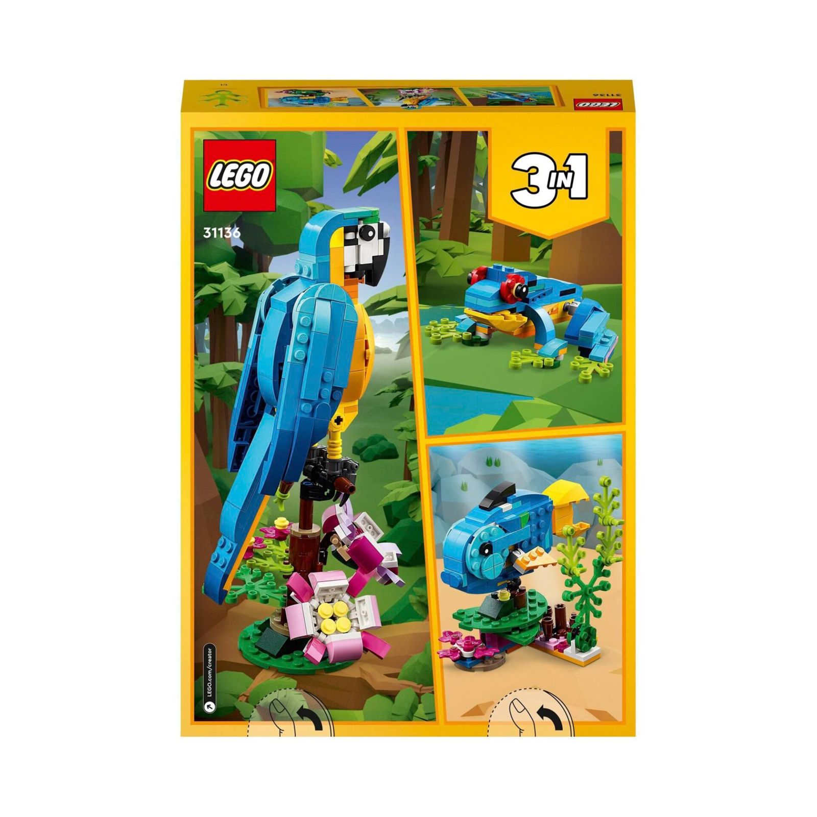 LEGO Creator 31136 Pappagallo esotico