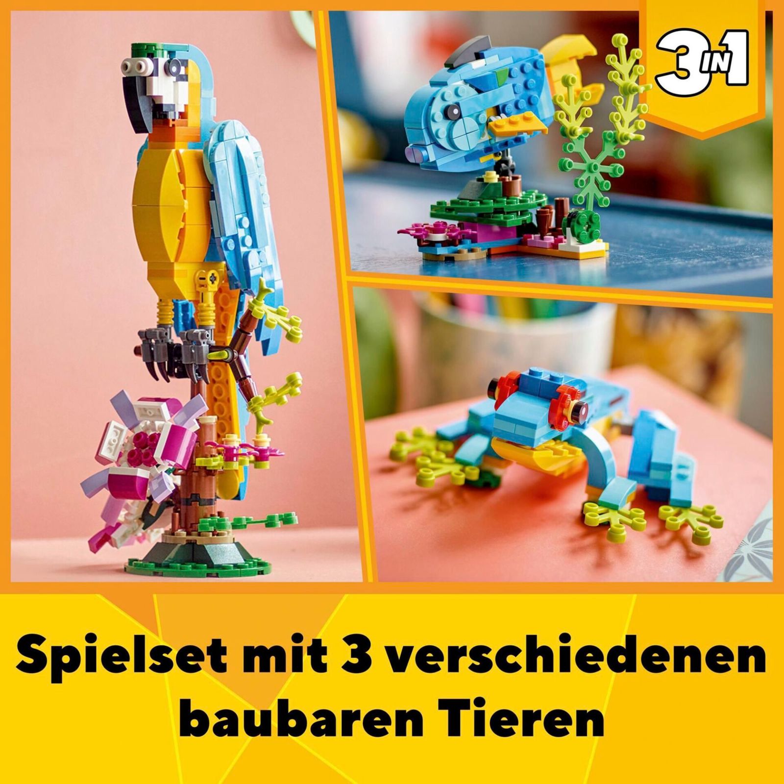 LEGO Creator 31136 Pappagallo esotico