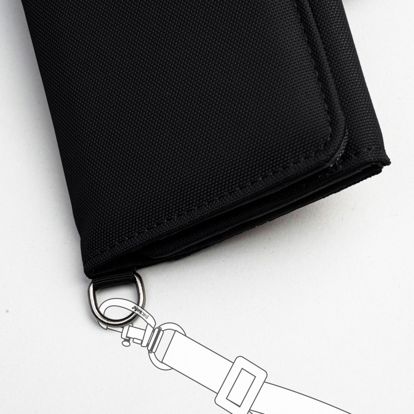Pacsafe RFIDsafe portafoglio 3 pz. nero