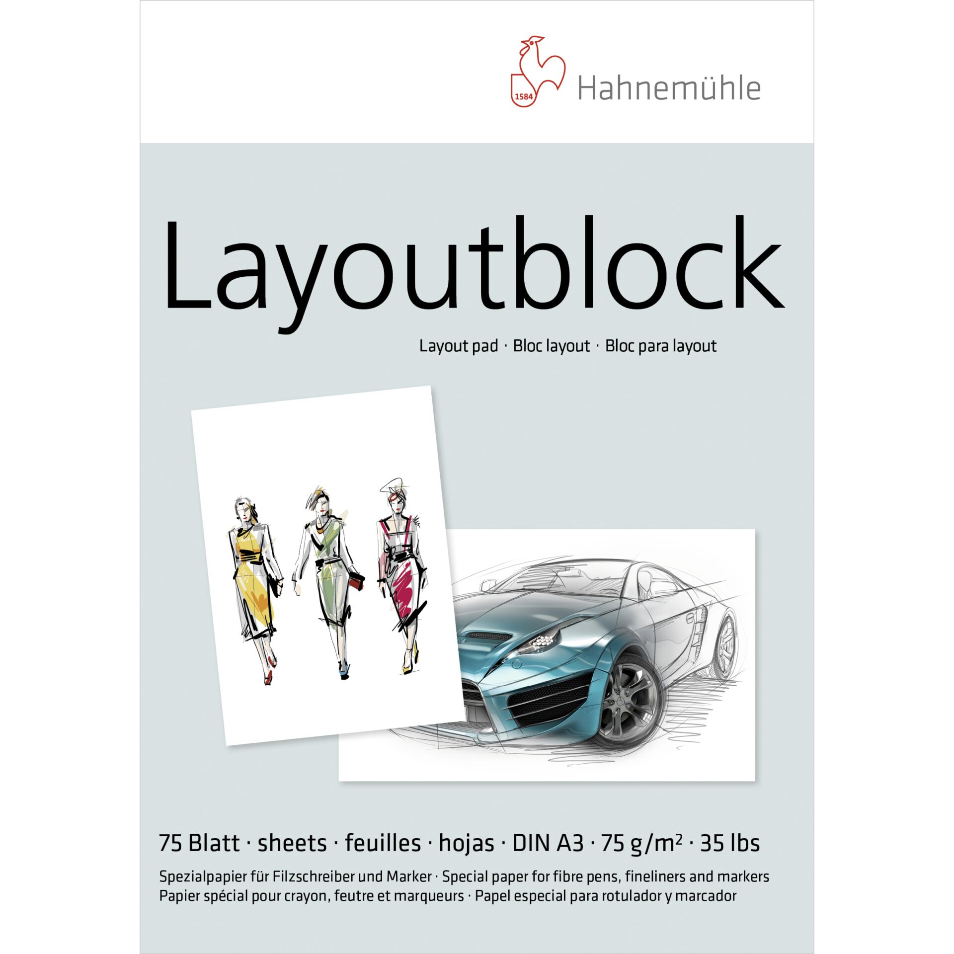 Hahnemühle Layout Pad   A 3 75 Sheets 75 g