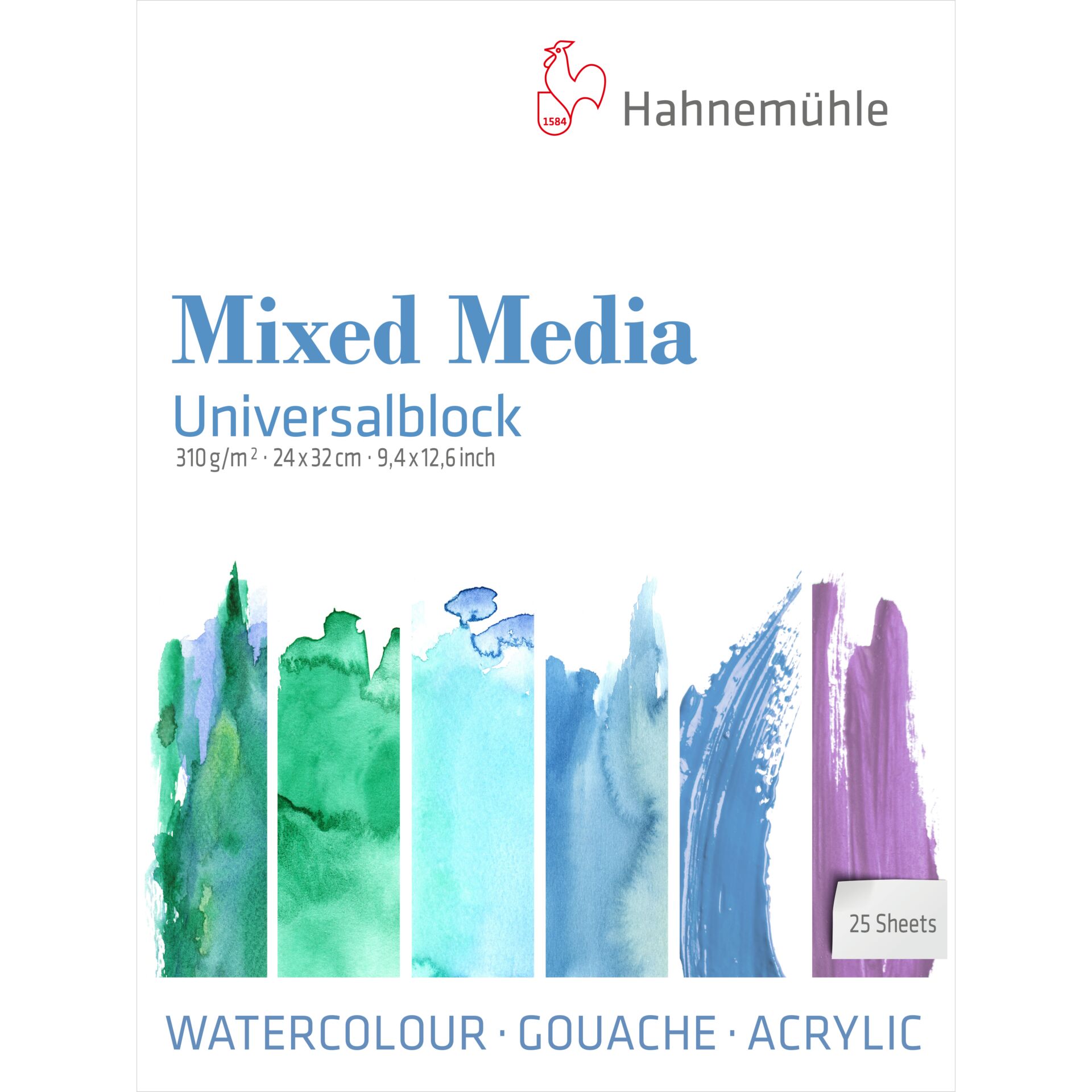 Hahnemühle Mixed Media Universal Pad 25 sheets  24x32 cm  31
