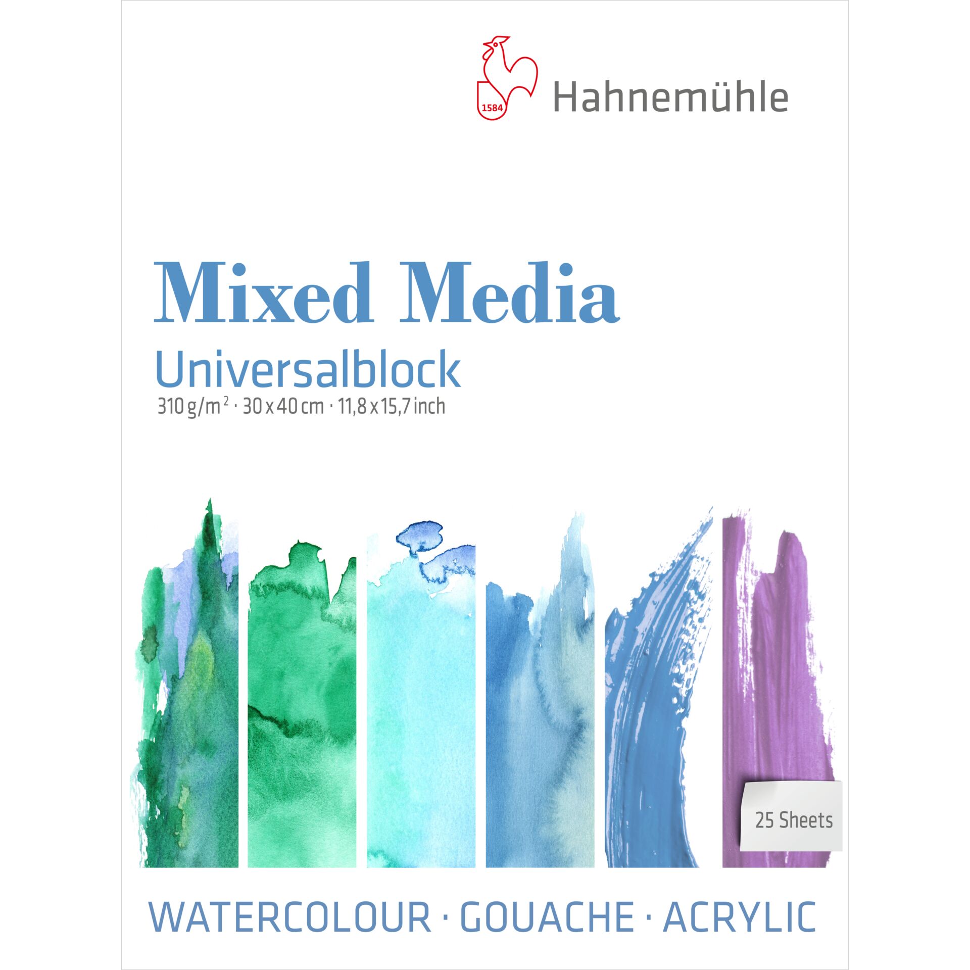 Hahnemühle Mixed Media Universal Pad 25 sheets  30x40 cm  31