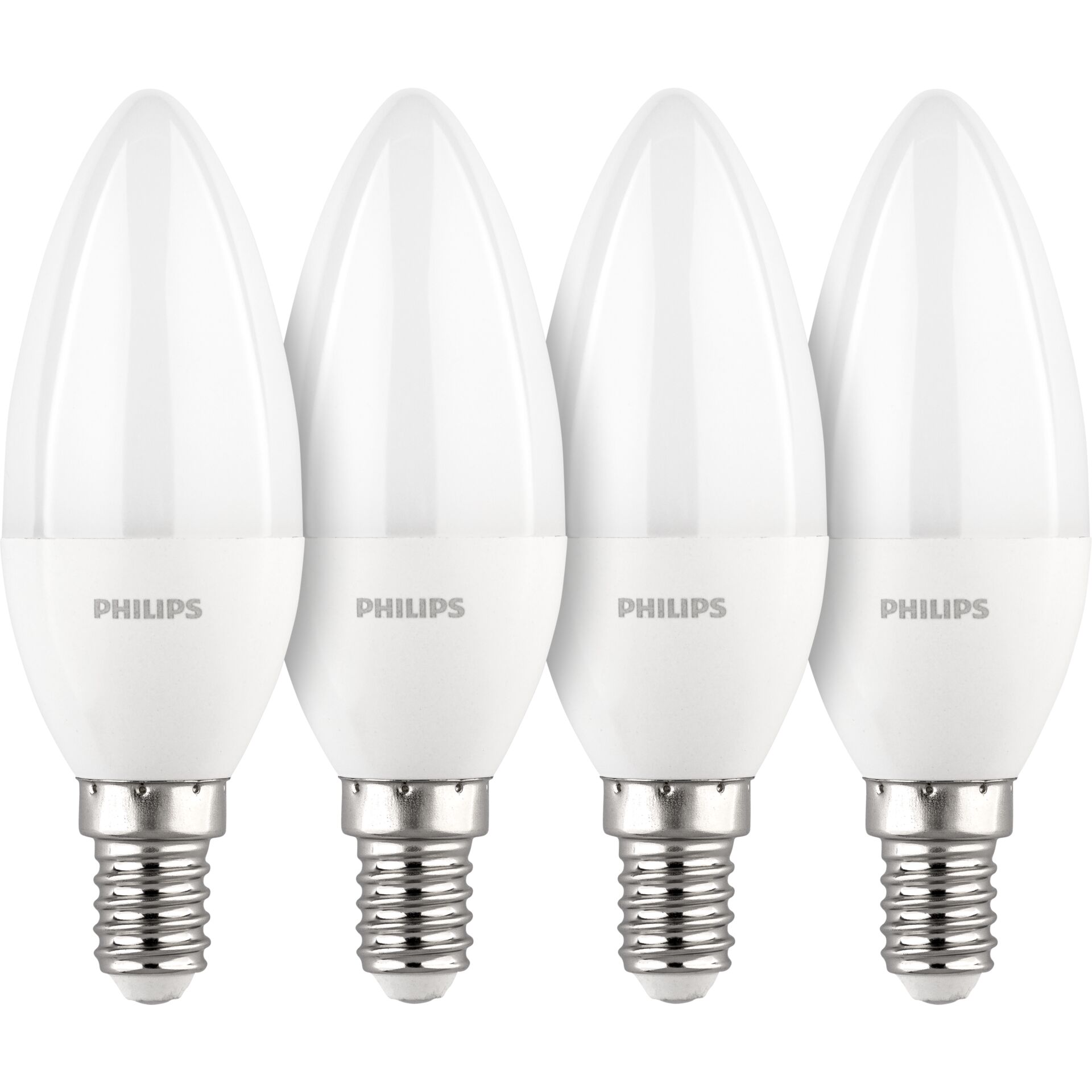 Philips LED lampadina E14 kit 4pz candela 40W 2700K