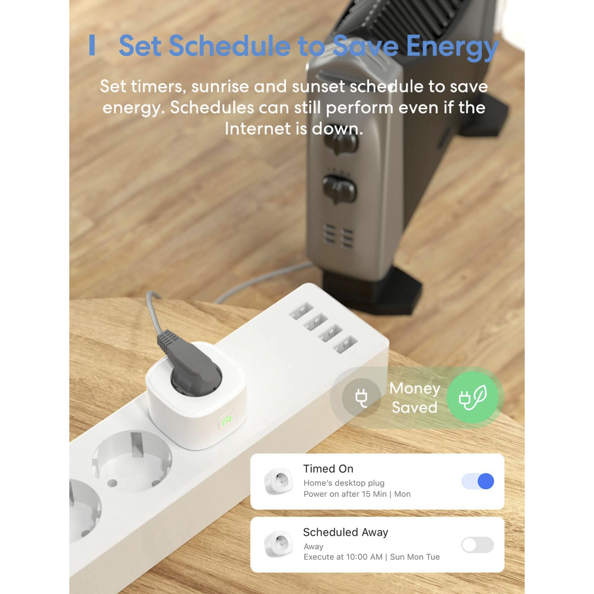 Meross Smart Wi-Fi Plug (2 Pack)