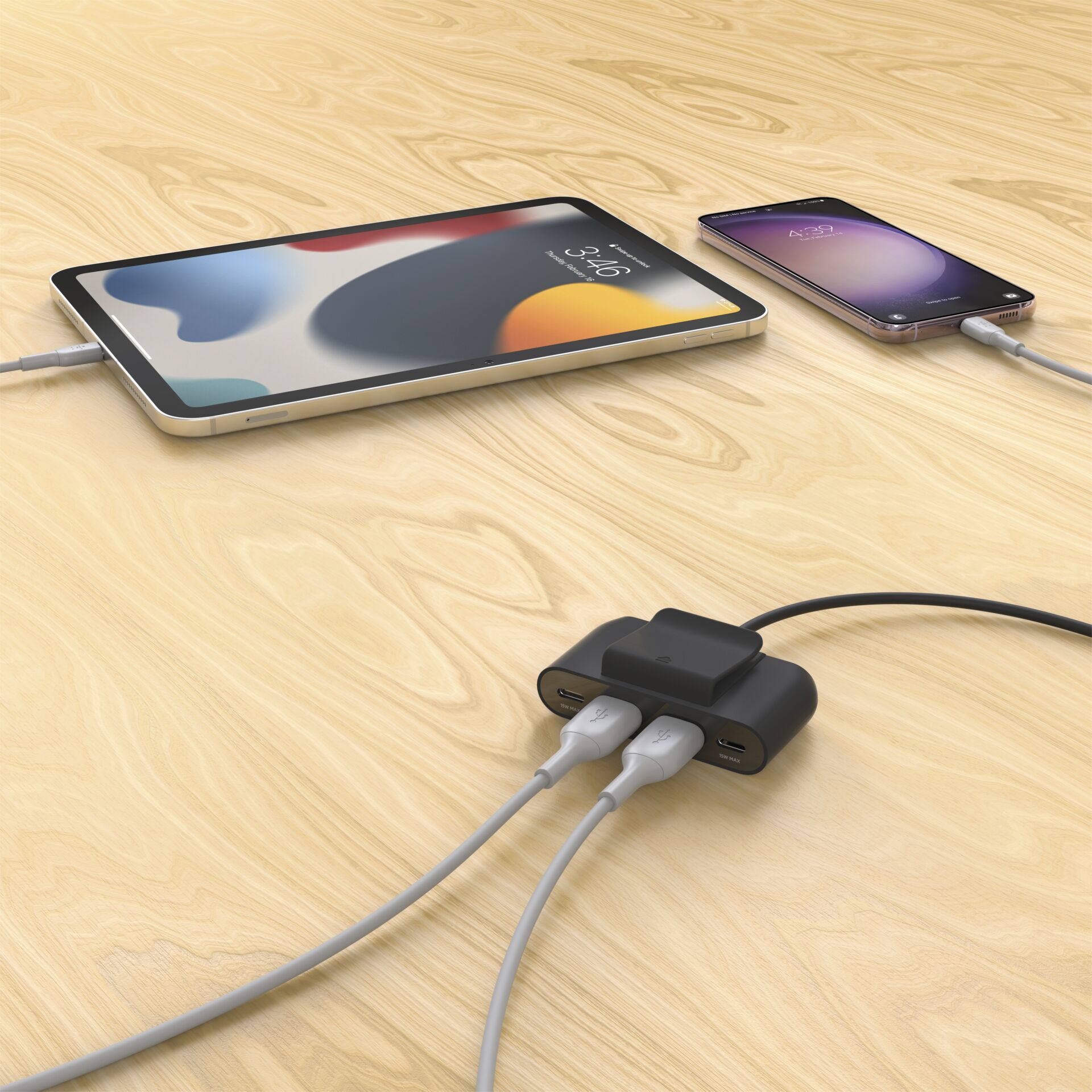 Belkin 4-Port-USB Splitter 2mKab 2xUSB-C/2xUSB-A sw BUZ001bt