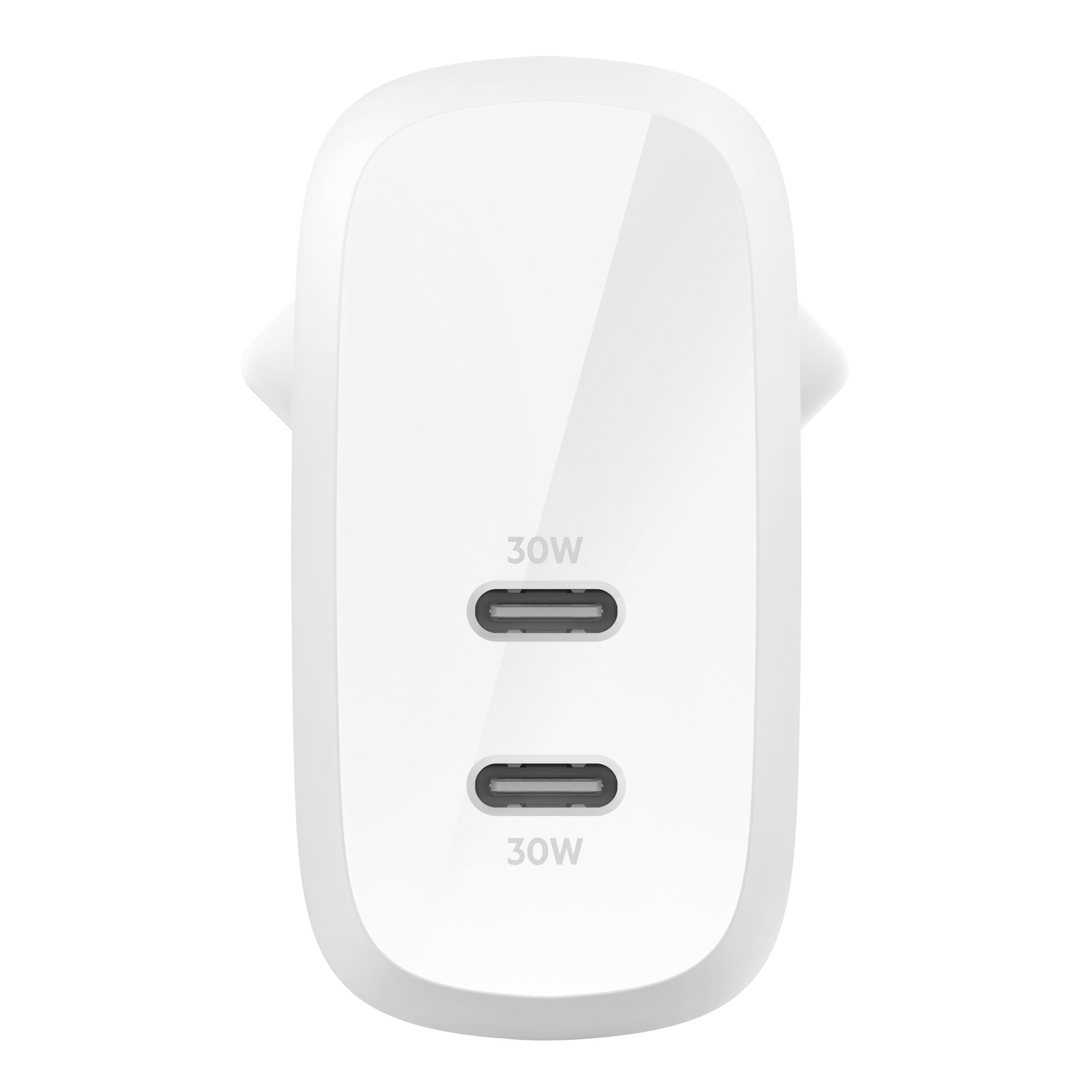 Belkin Netzladegerät 2xUSB-C 60W PD 3.1 weiß           WCB01