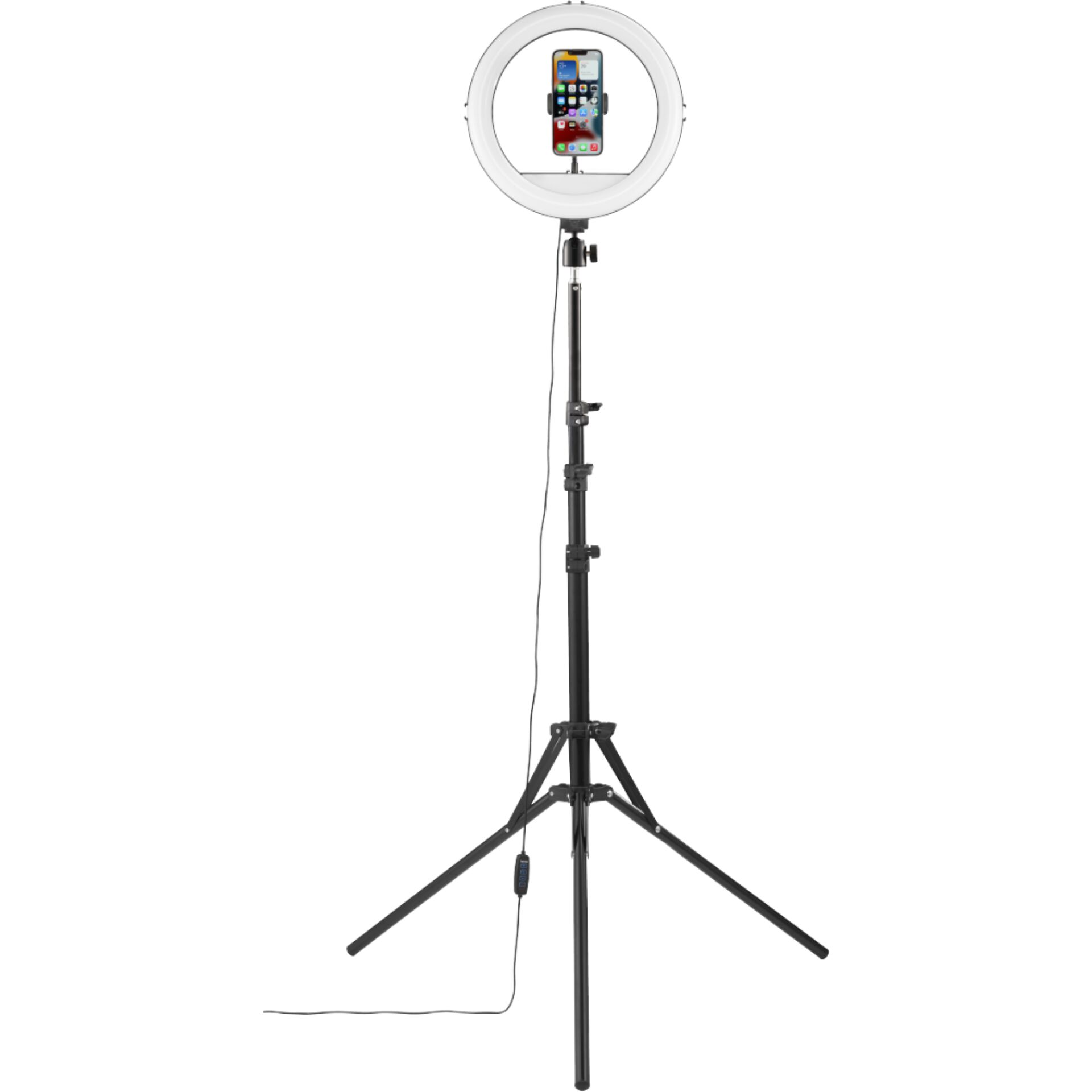 Hama SpotLight Steady 120 II LED-Ringleuchte f. Smartphone