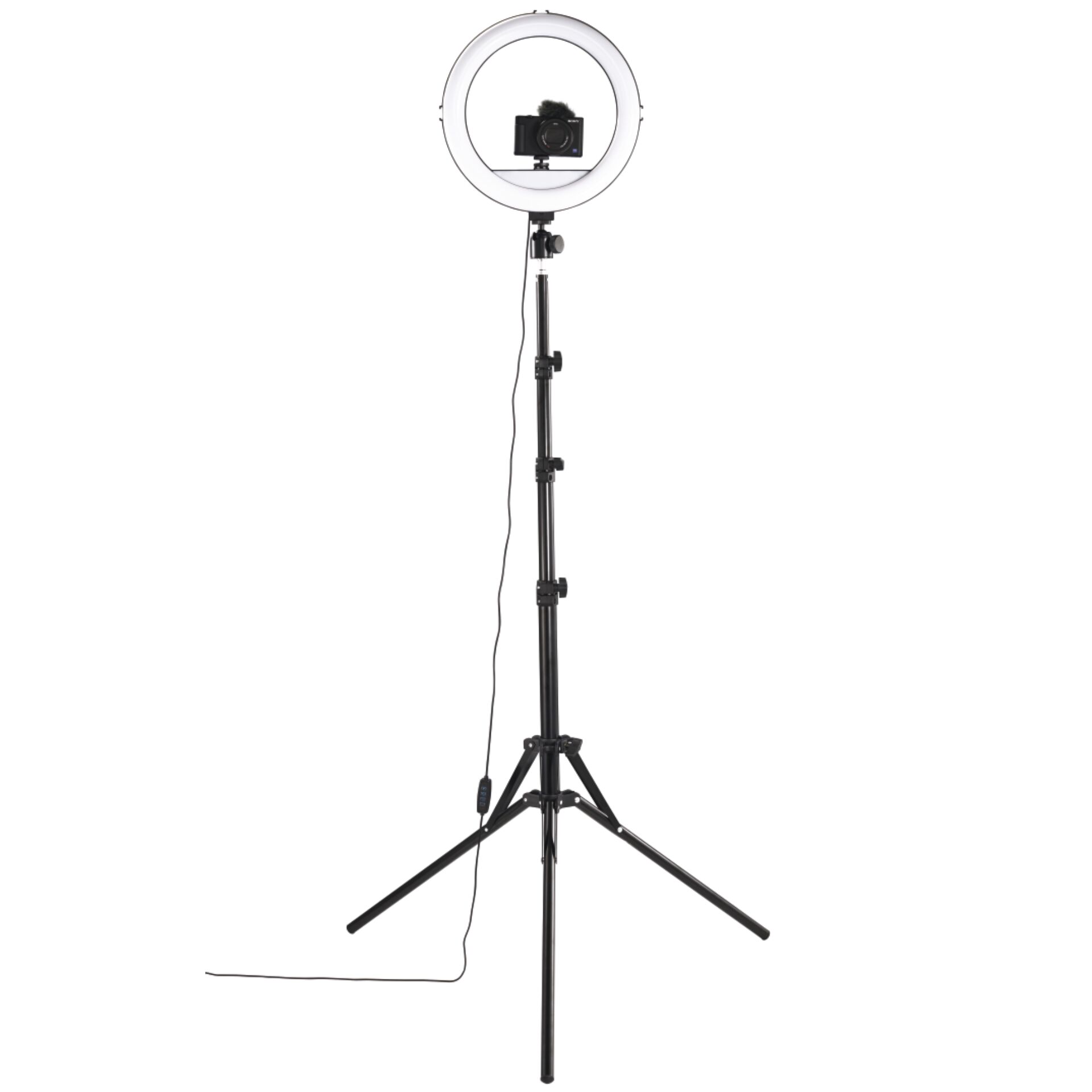 Hama SpotLight Steady 120 II LED-Ringleuchte f. Smartphone