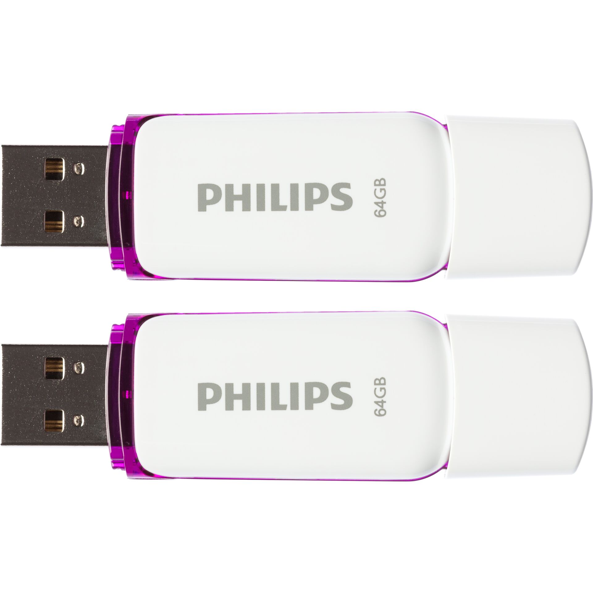 Philips USB 2.0 2-Pack      64GB Snow Edition Magic viola