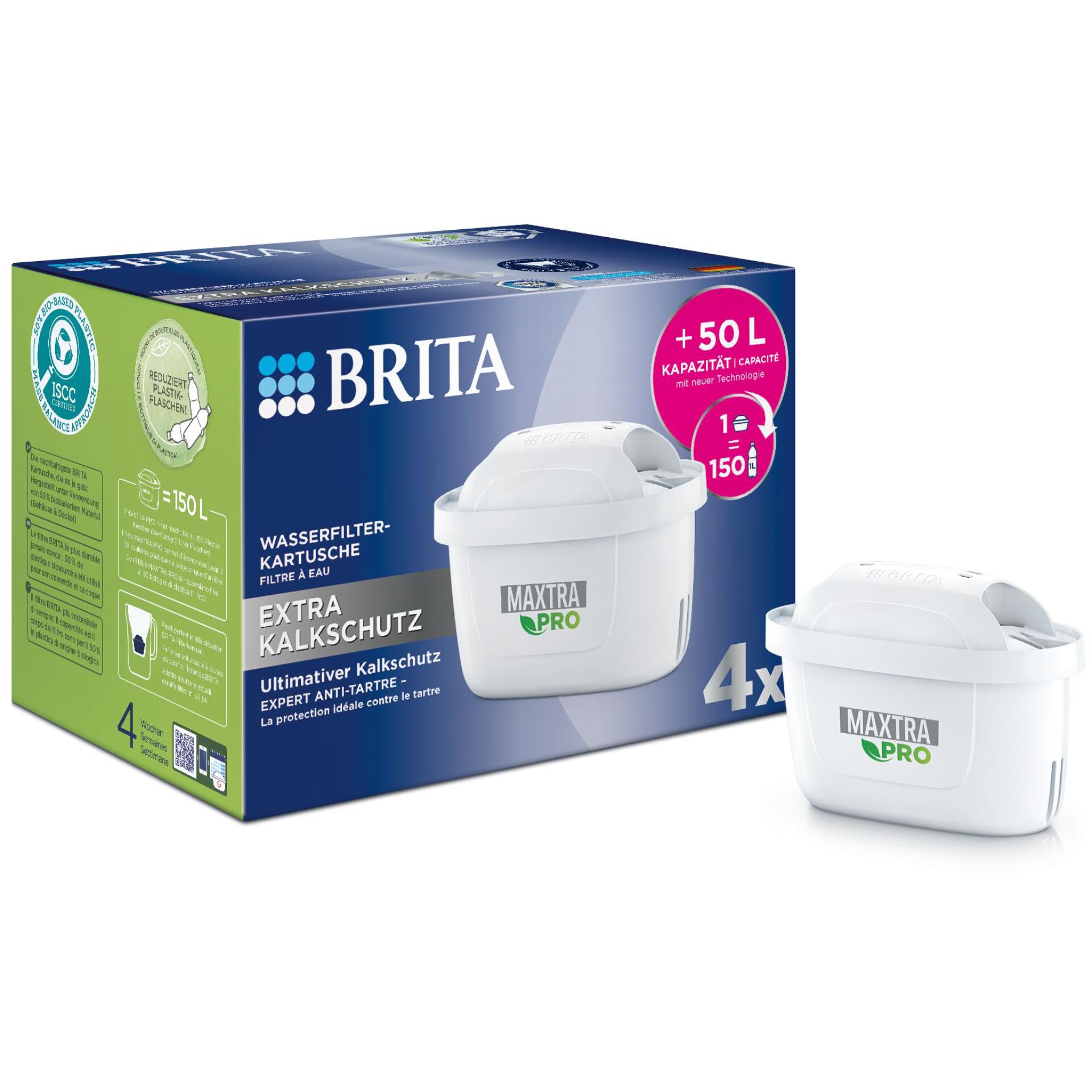 Brita MAXTRA PRO Extra Kalkschutz, Pack 4