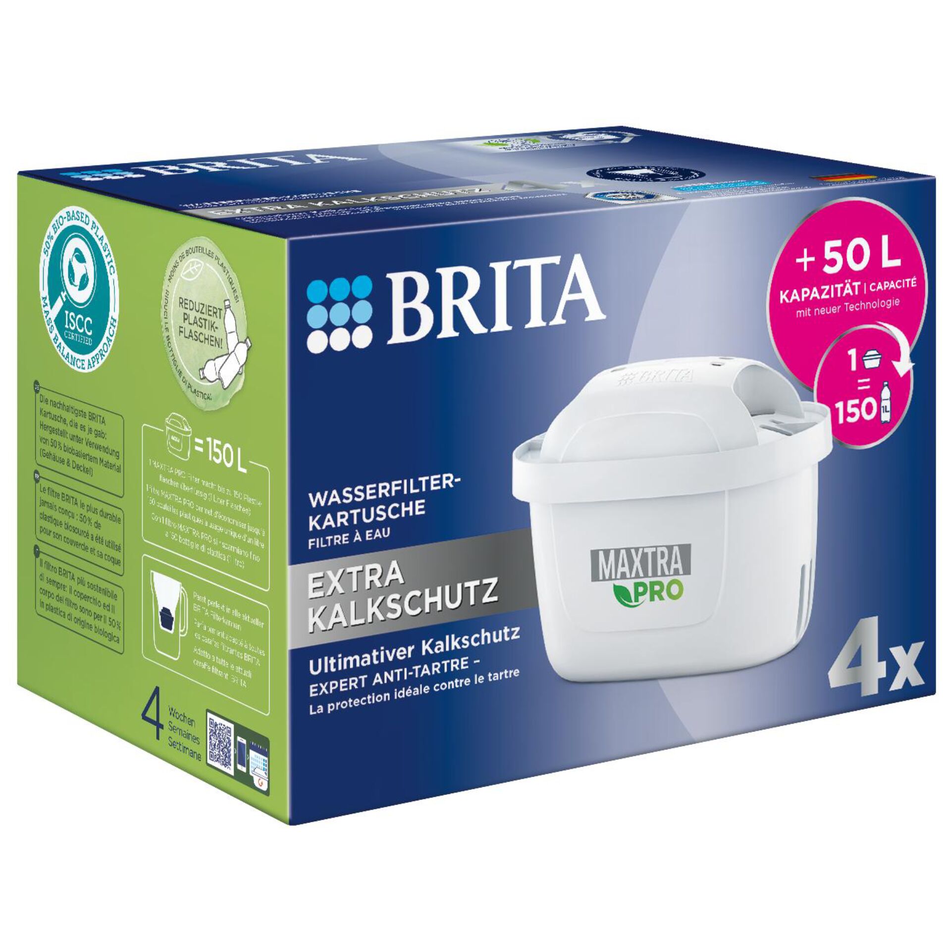 Brita MAXTRA PRO Extra Kalkschutz, Pack 4