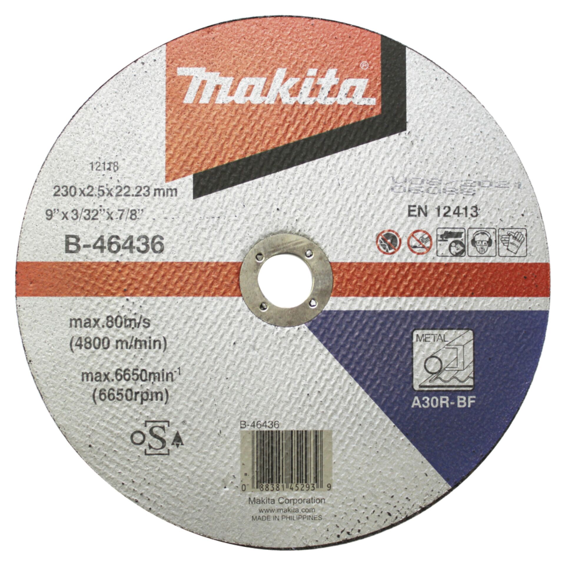 Makita B-46436 disco da tagl. 230x2,5mm acciaio