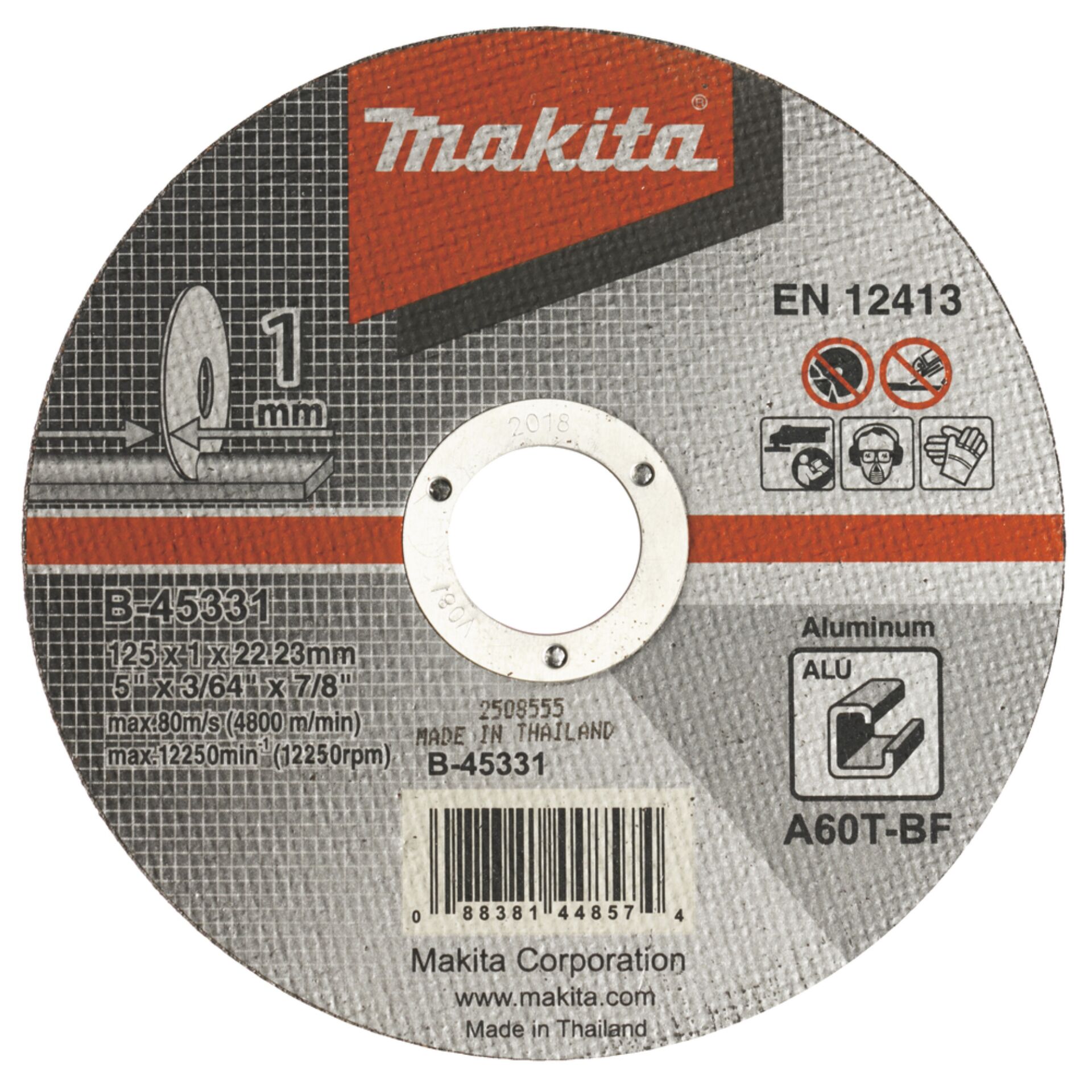 Makita B-45331 disco da taglio 125x1mm Alu
