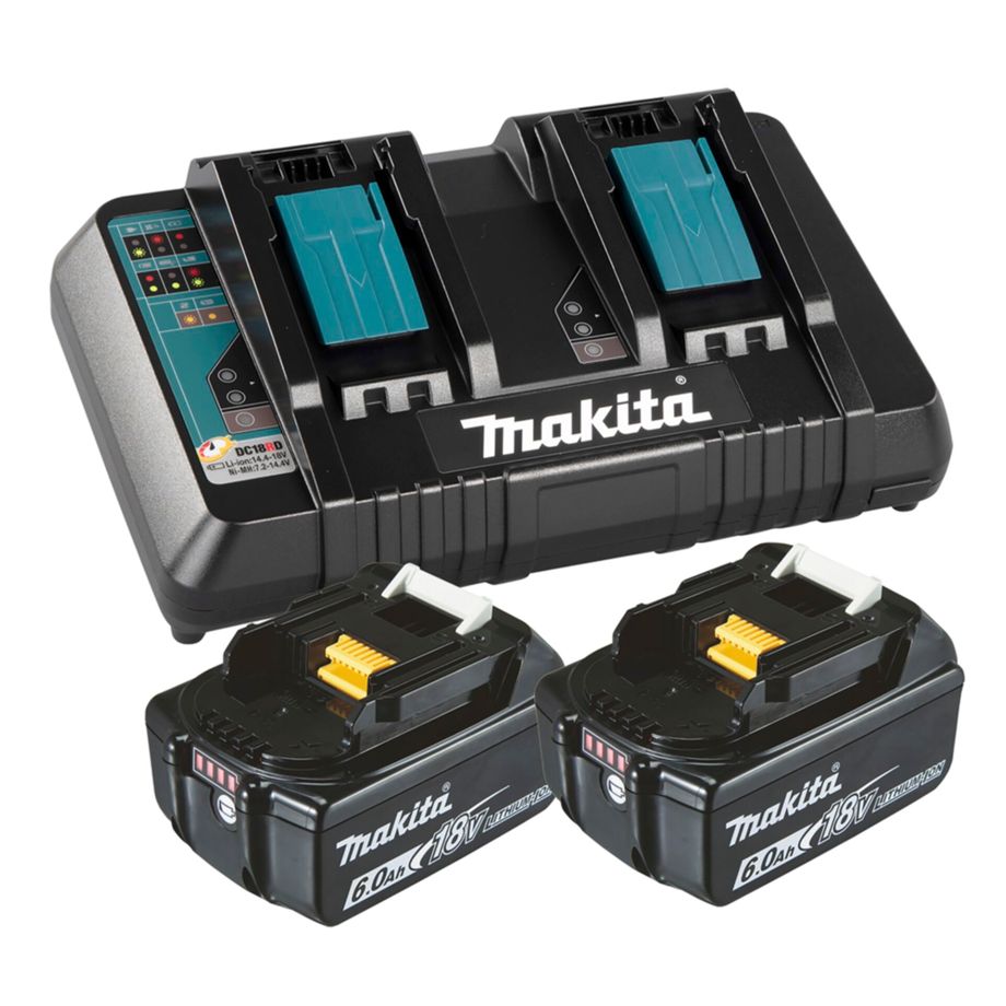 Makita 199484-8 Power Source Set Li 18V 2x6Ah