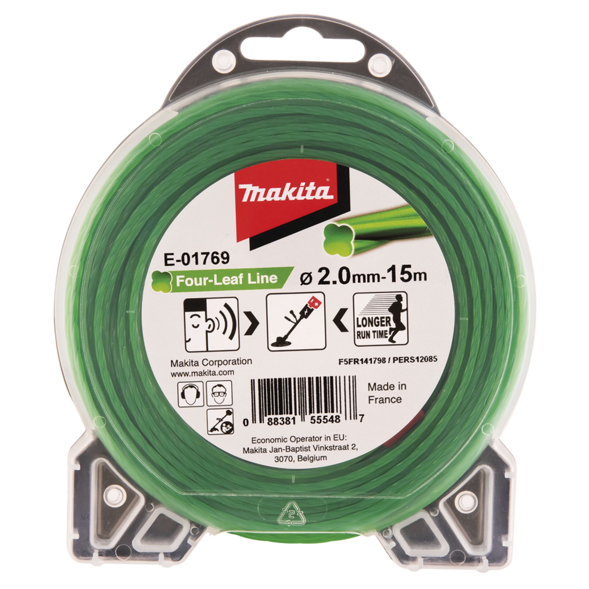 Makita E-01769 Mähfaden Four Leaf 2,0mmx15m