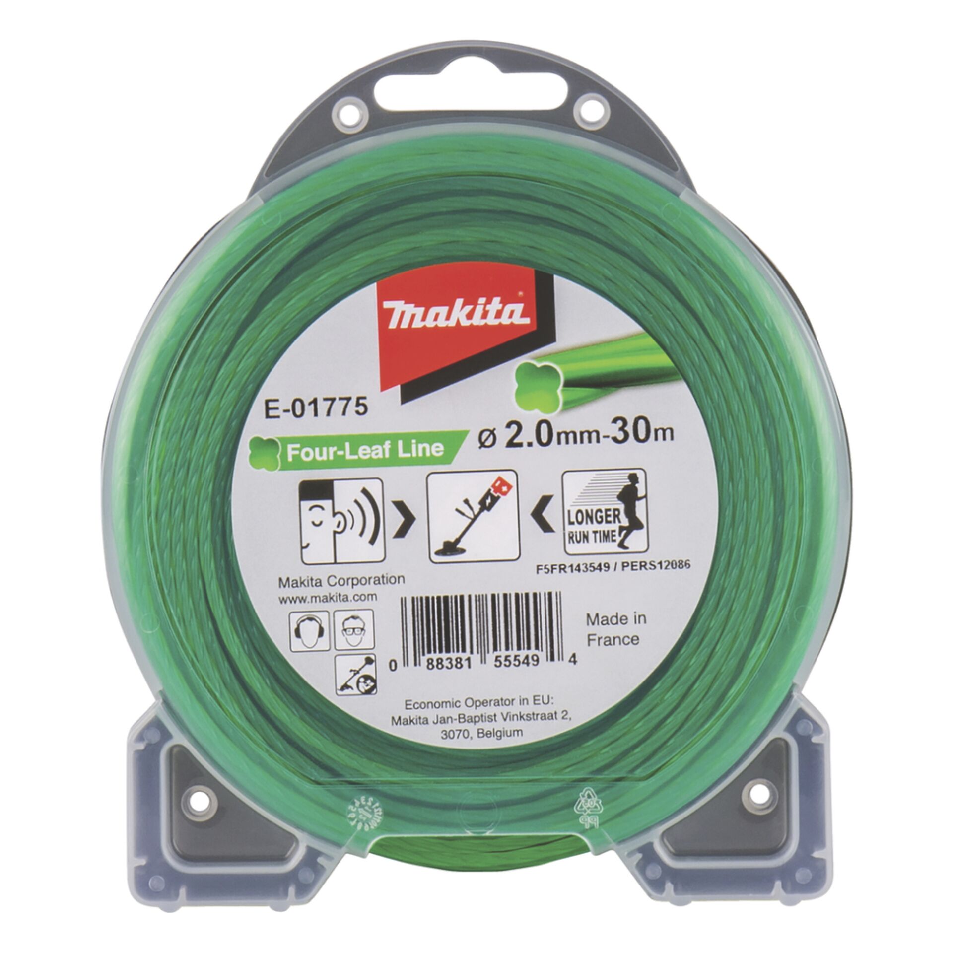 Makita E-01775 Mähfaden Four Leaf 2,0mmx30m