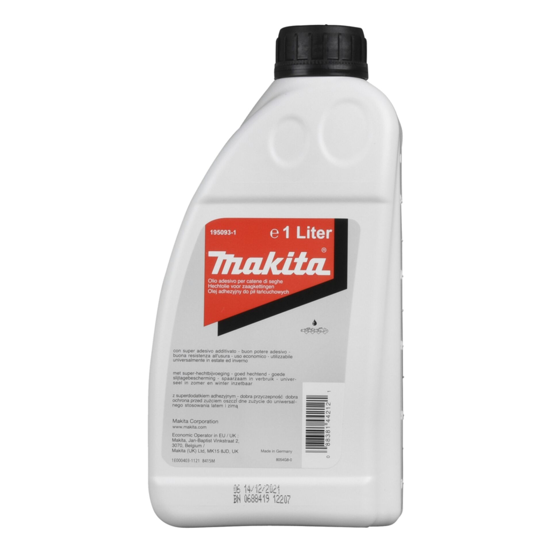 Makita 195093-1 olio per catena sega Mineral+ 1l