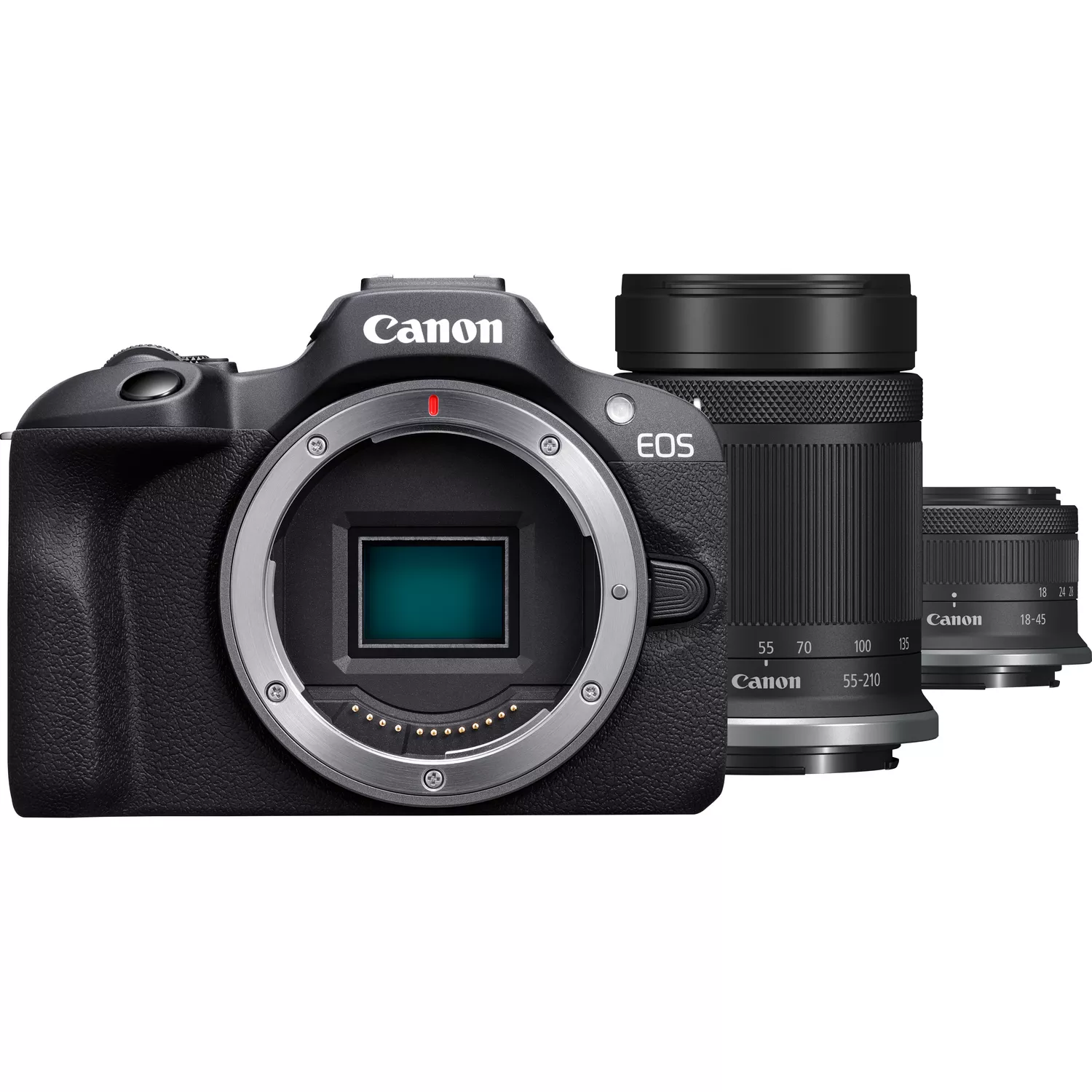 Canon EOS R100 + RF-S 18-45 IS STM + RF-S 55-210 IS STM