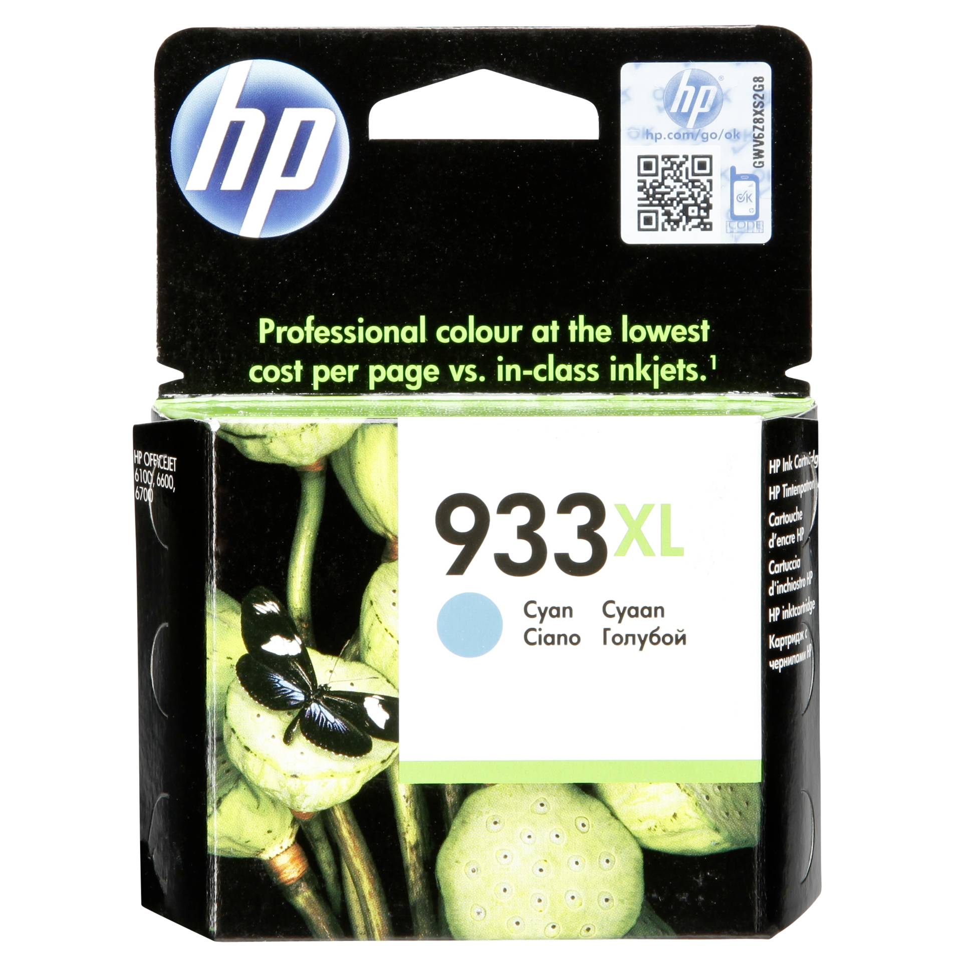 HP CN 054 A cartuccia ciano No. 933 XL