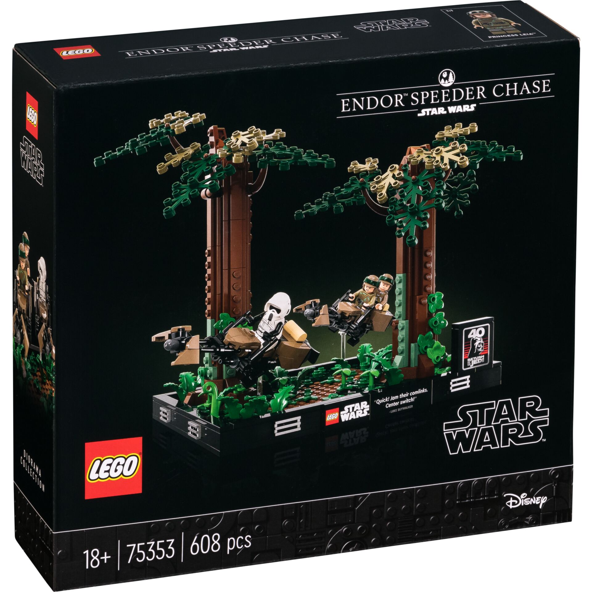 LEGO Star Wars 75353 Verfolgungsjagd a. Endor-Diorama