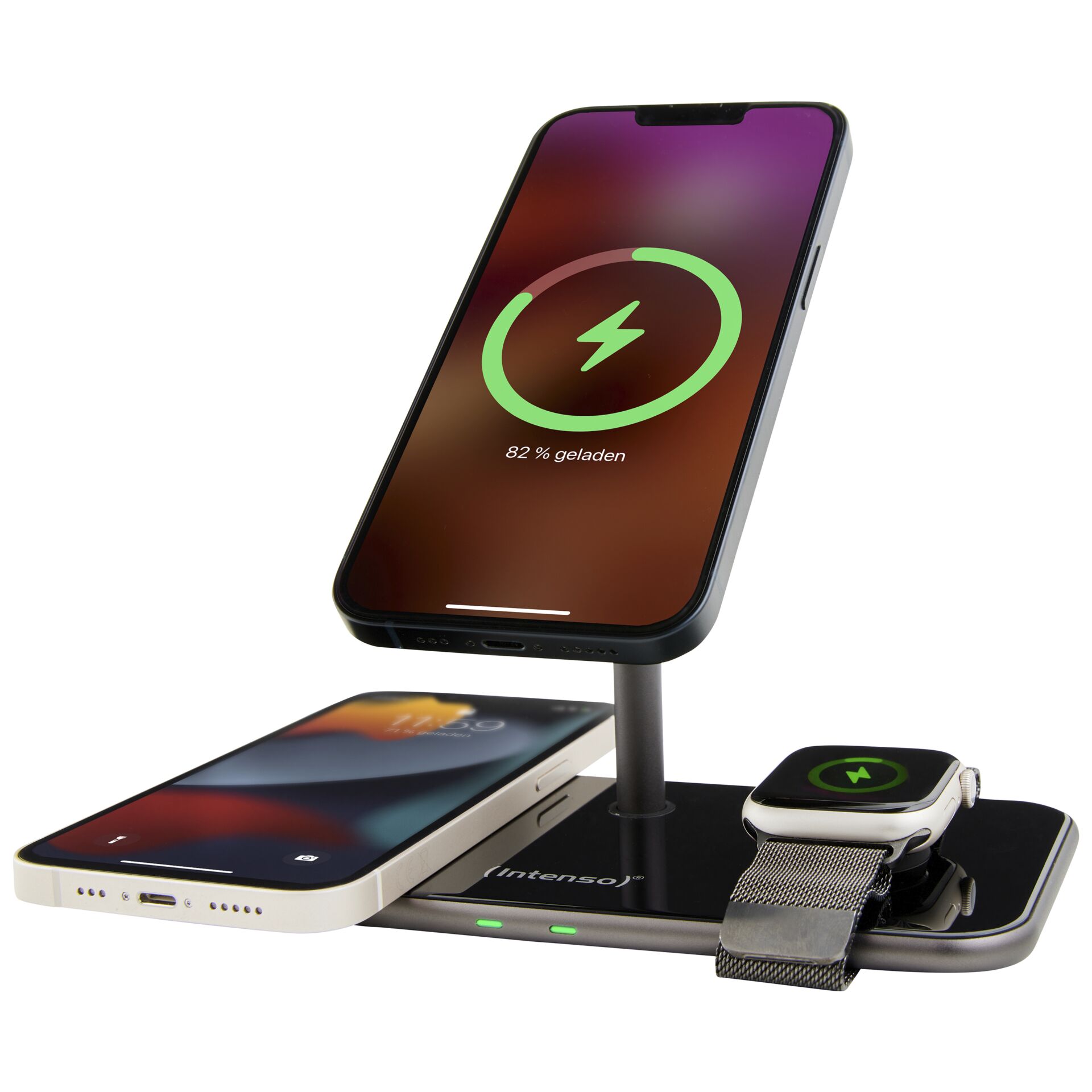 Intenso 3in1 Magnetic Wireless caricabatt. MB13 nero