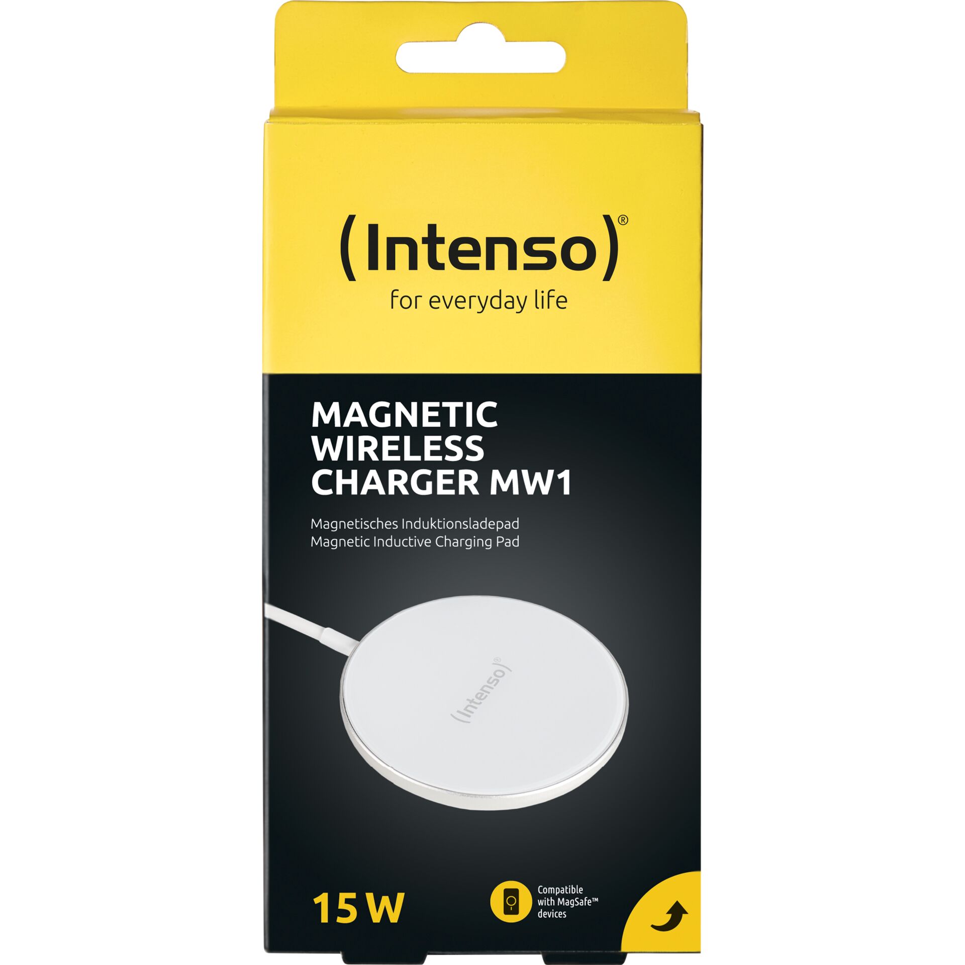 Intenso Magnetic Wireless caricabatt. MW1 bian.