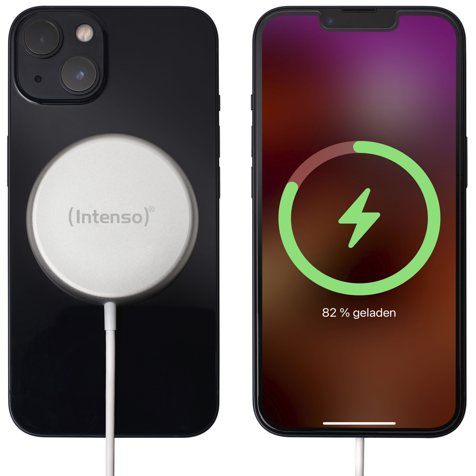 Intenso Magnetic Wireless caricabatt. MW1 bian.