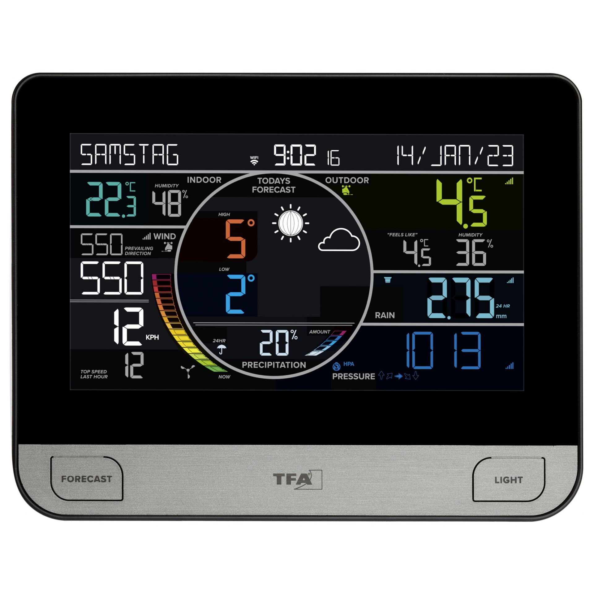 TFA 35.8003   View Pro stazione meteo radiocontrollata con W