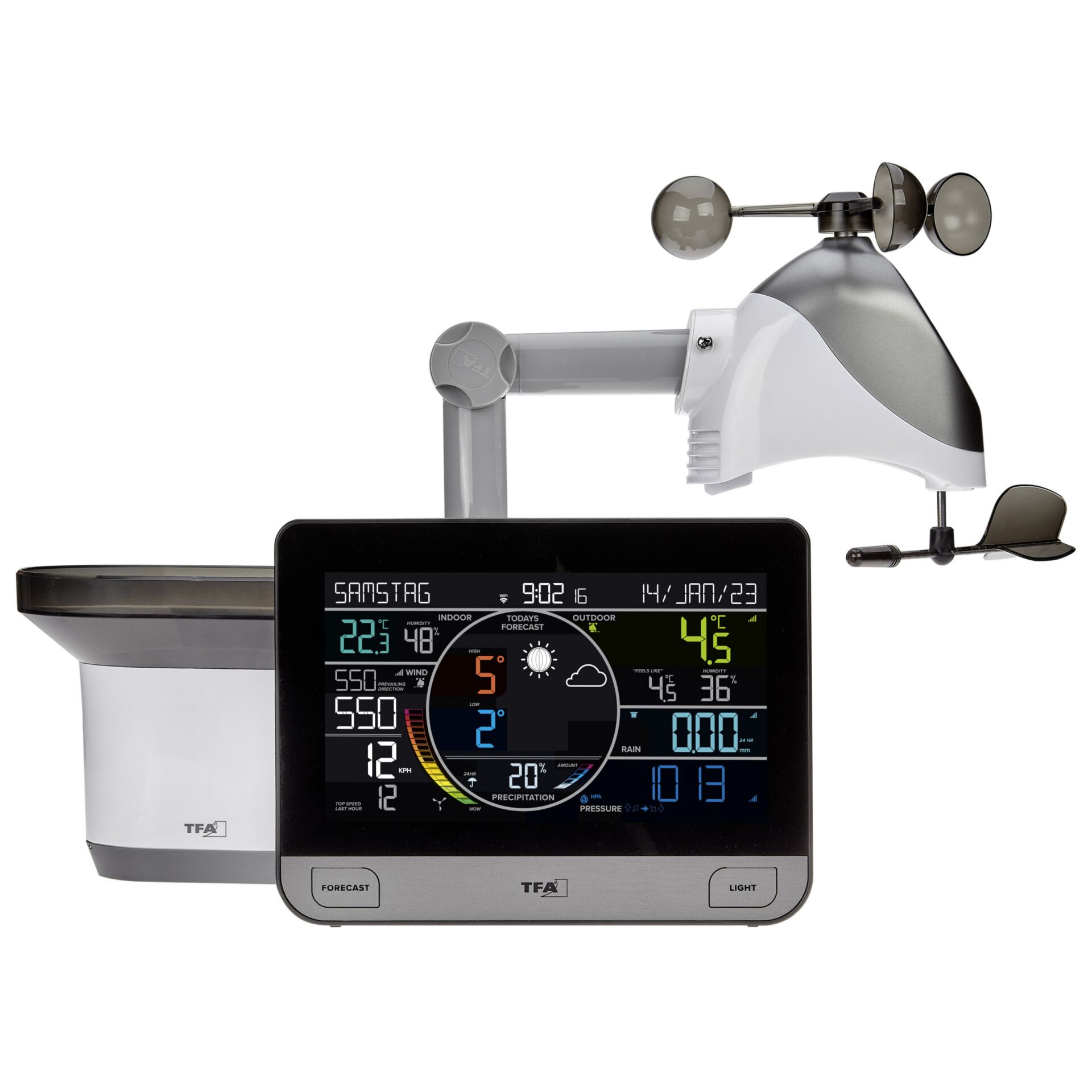 TFA 35.8003   View Pro stazione meteo radiocontrollata con W