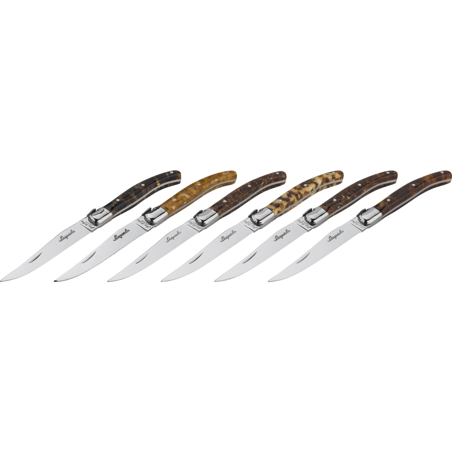 Jean Dubost Laguiole coltello da bistecca acril. 6 pz
