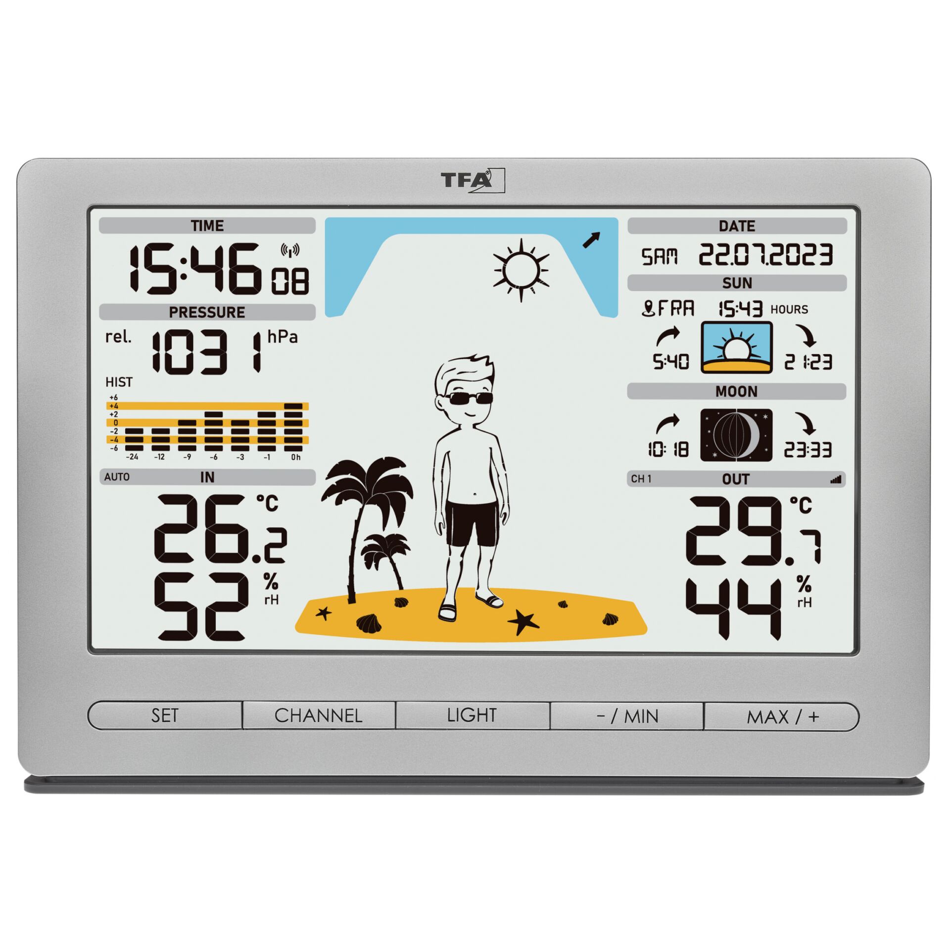 TFA 35.1097.54 argen. METEO JACK stazione meteo