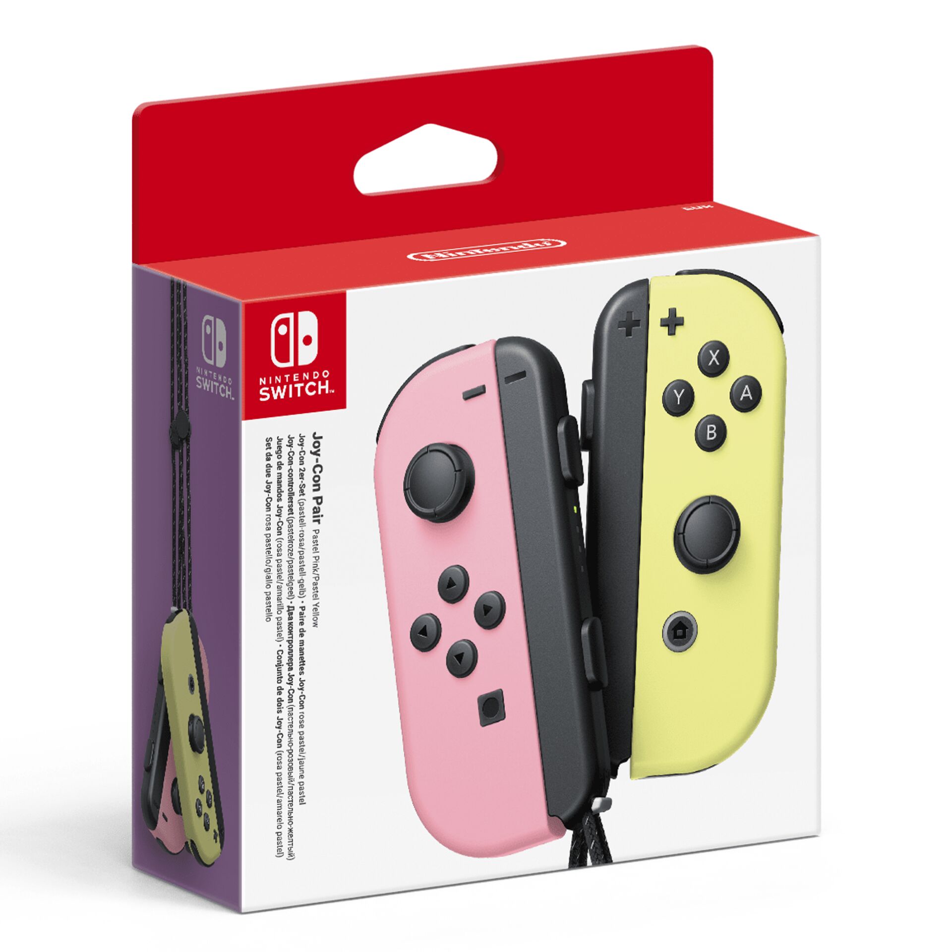 Nintendo Joy-Con Set of 2 pastel pink and pastel yellow