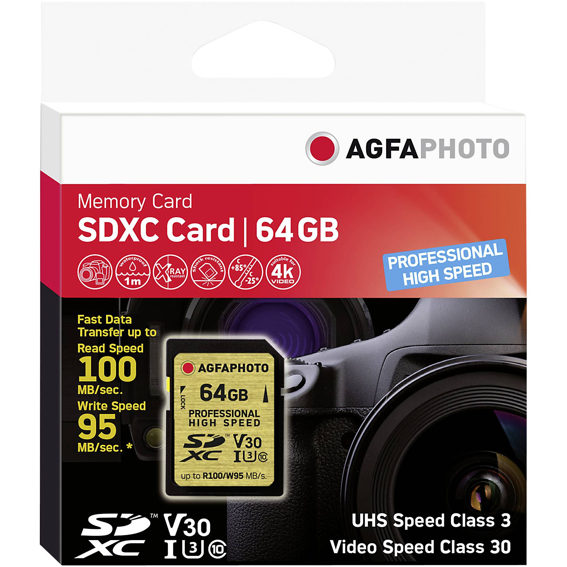 AgfaPhoto SDXC UHS I        64GB Professional High Speed