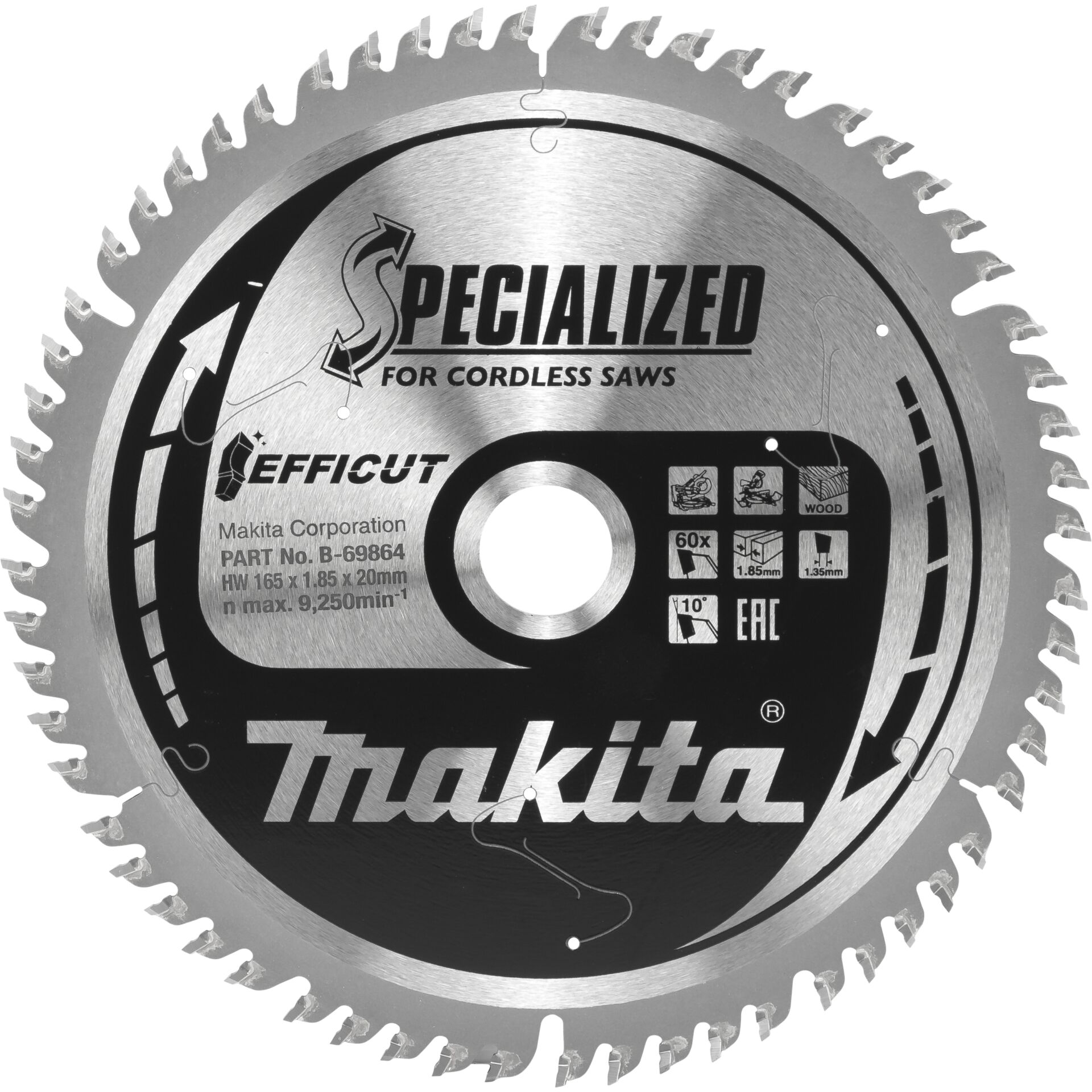 Makita B-69864 EFFICUT lama 165x20x60Z