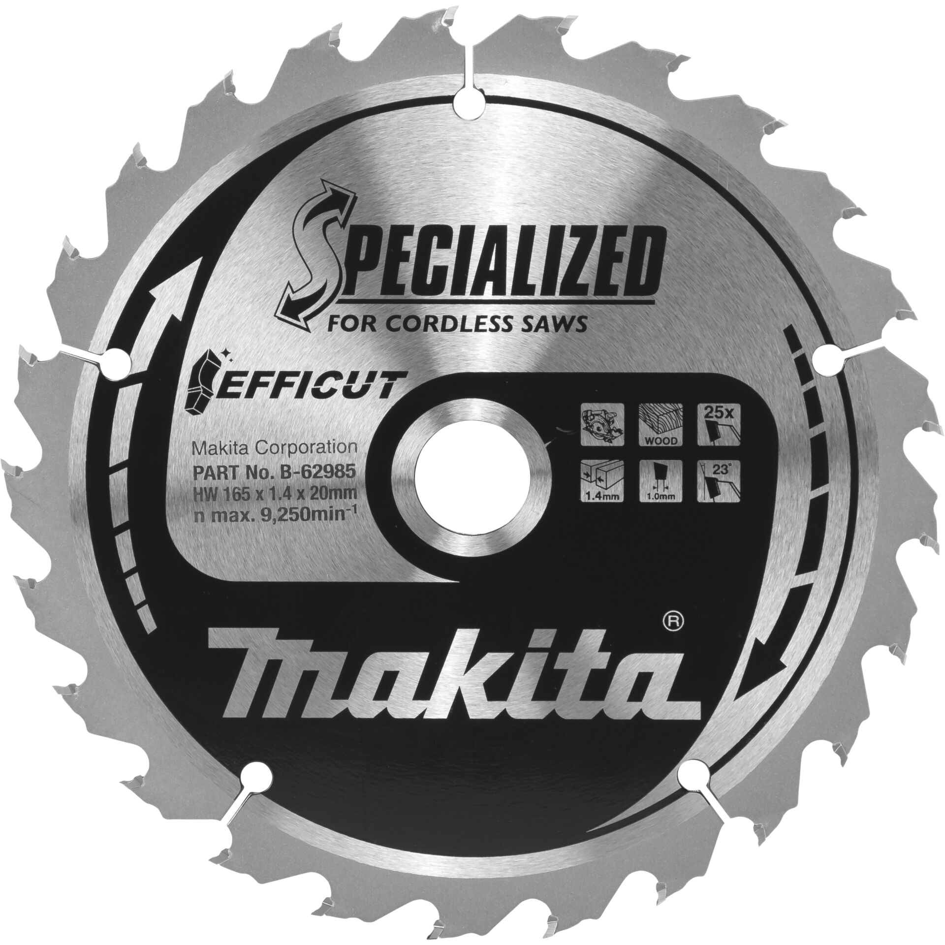 Makita B-62985 EFFICUT lama 165x20x25Z