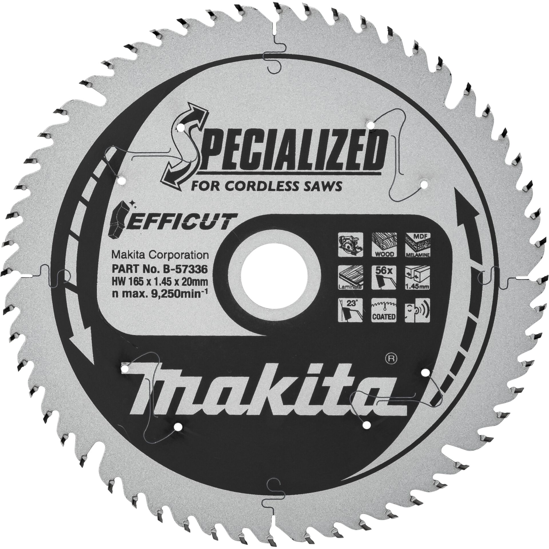 Makita B-57336 EFFICUT lama 165x20x56Z