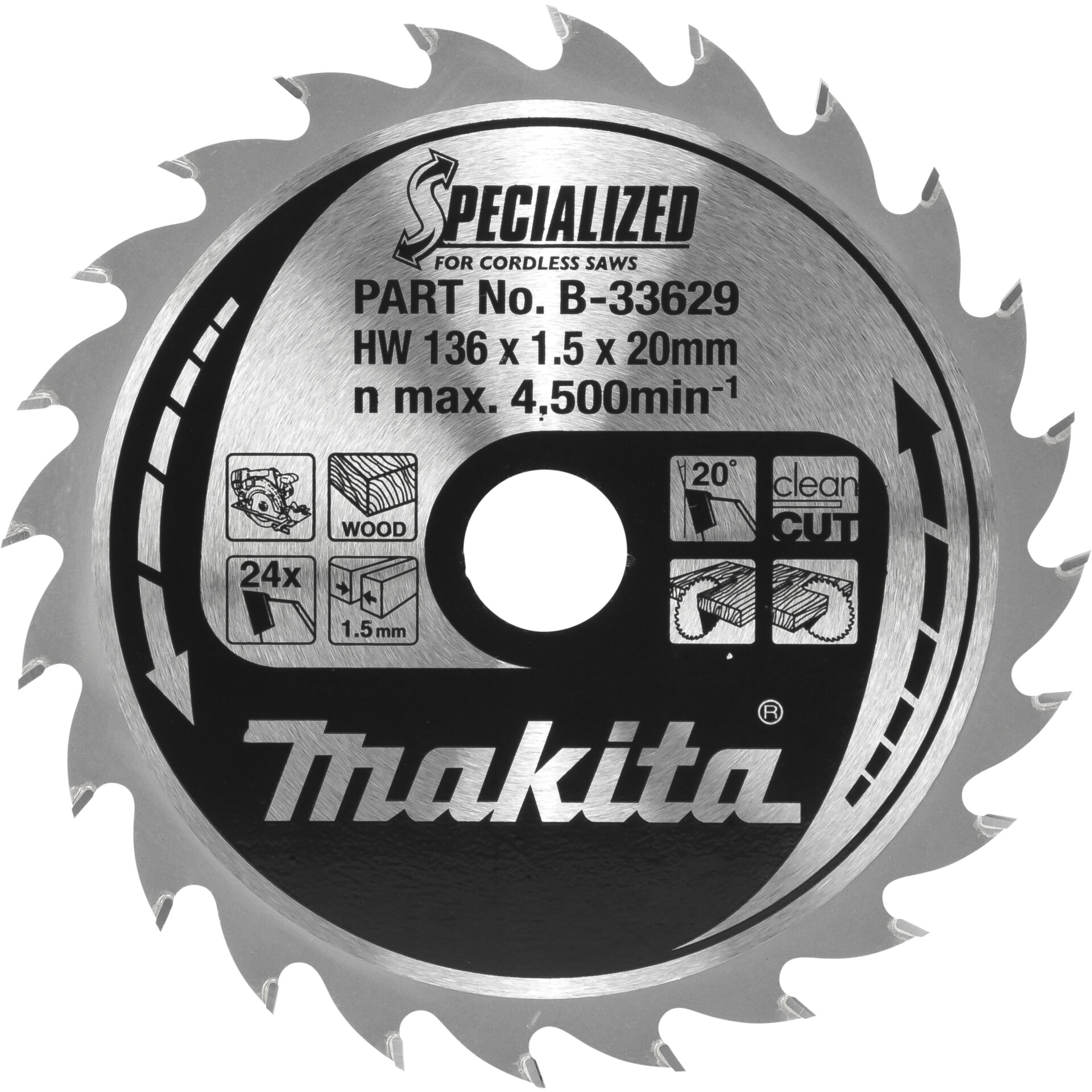 Makita B-33629 SPECIALIZED lama 136x20x24Z