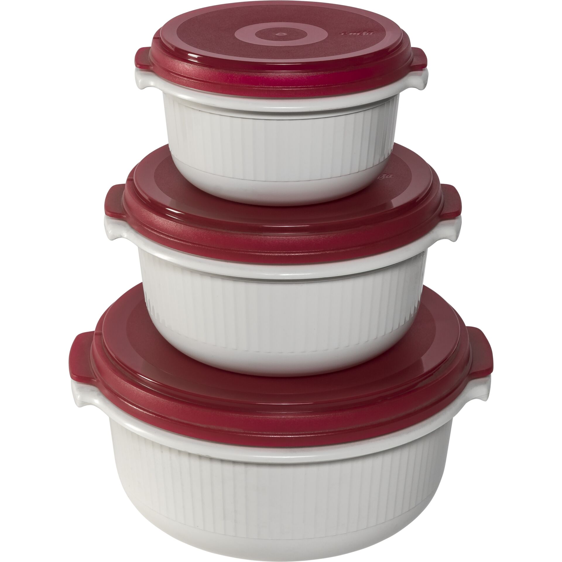 Emsa Micro Family microonde set iniziale rosso 3pz