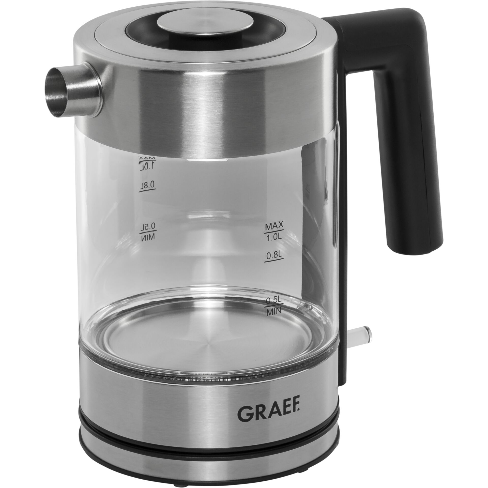 Graef WK 300 bollitore transparente/acciaio