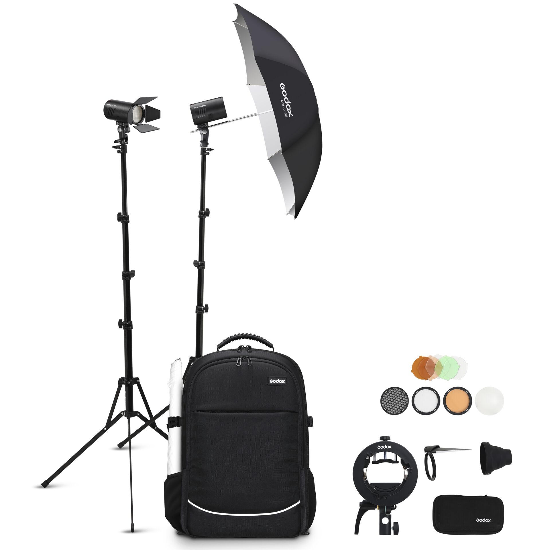 Godox AD100Pro - K2 Dual flash Backpack kit