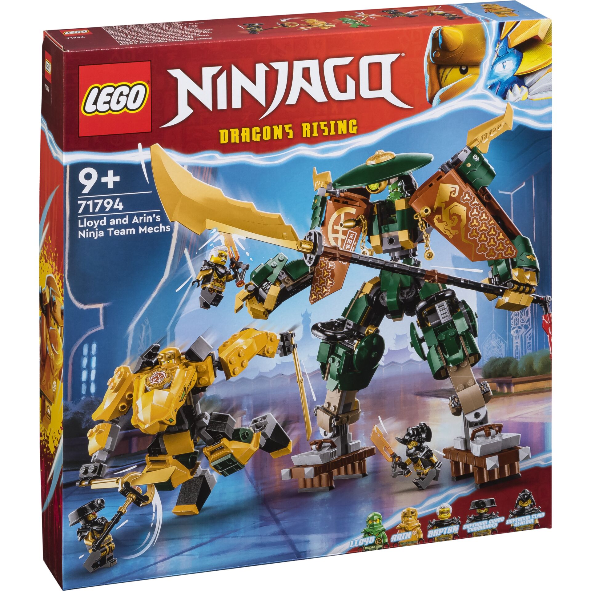 LEGO Ninjago 71794 Team Mech Ninja di Lloyd e Arin