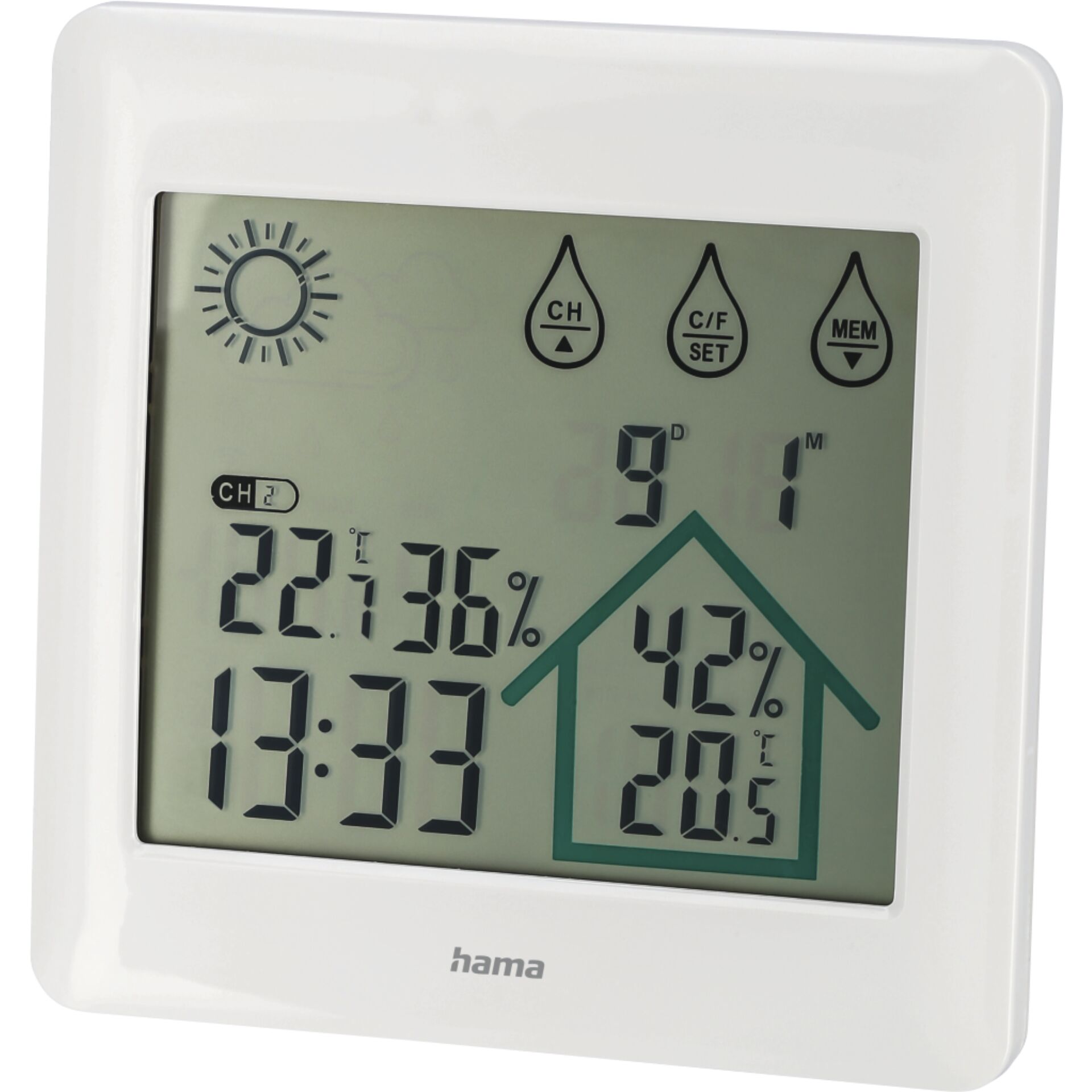 Hama stazione meteo Action bianco                    186412