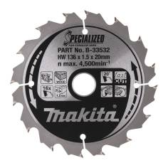 Makita B-33532 SPECIALIZED lama 136x20x16Z