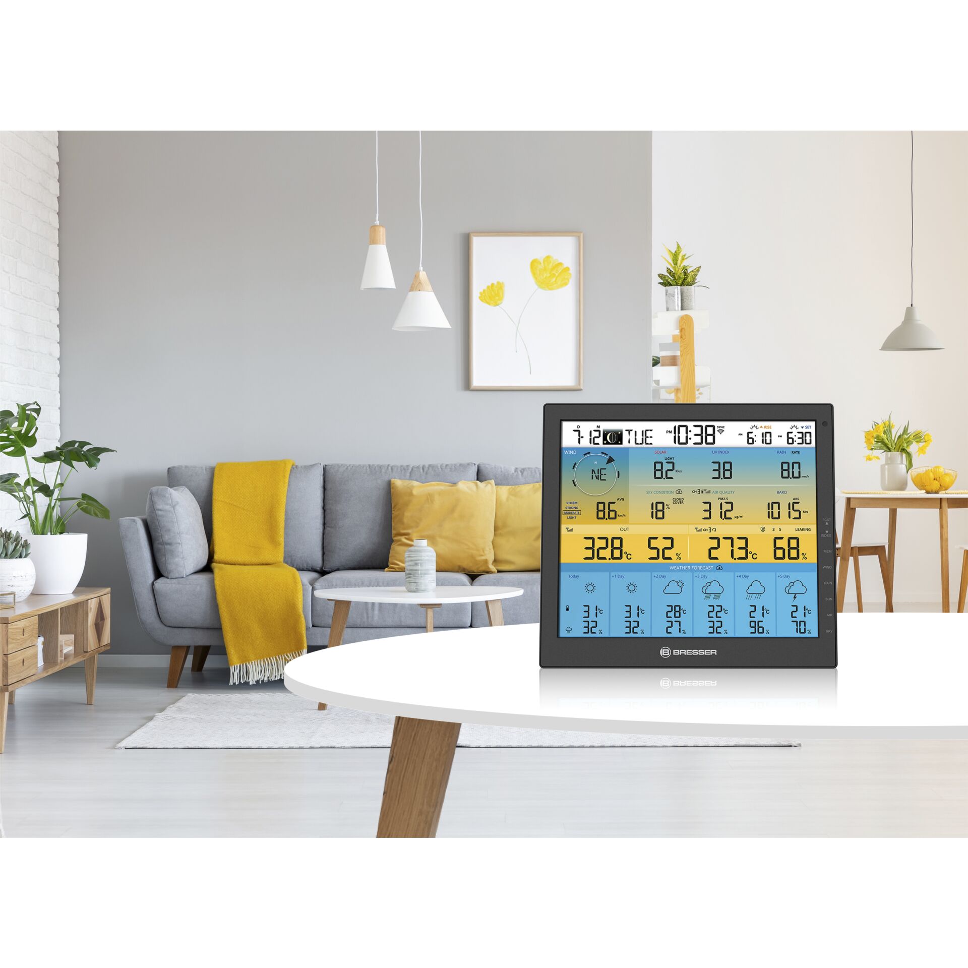 Bresser Weather Center 7-in-1 solar 6-days 4cast Pro SF