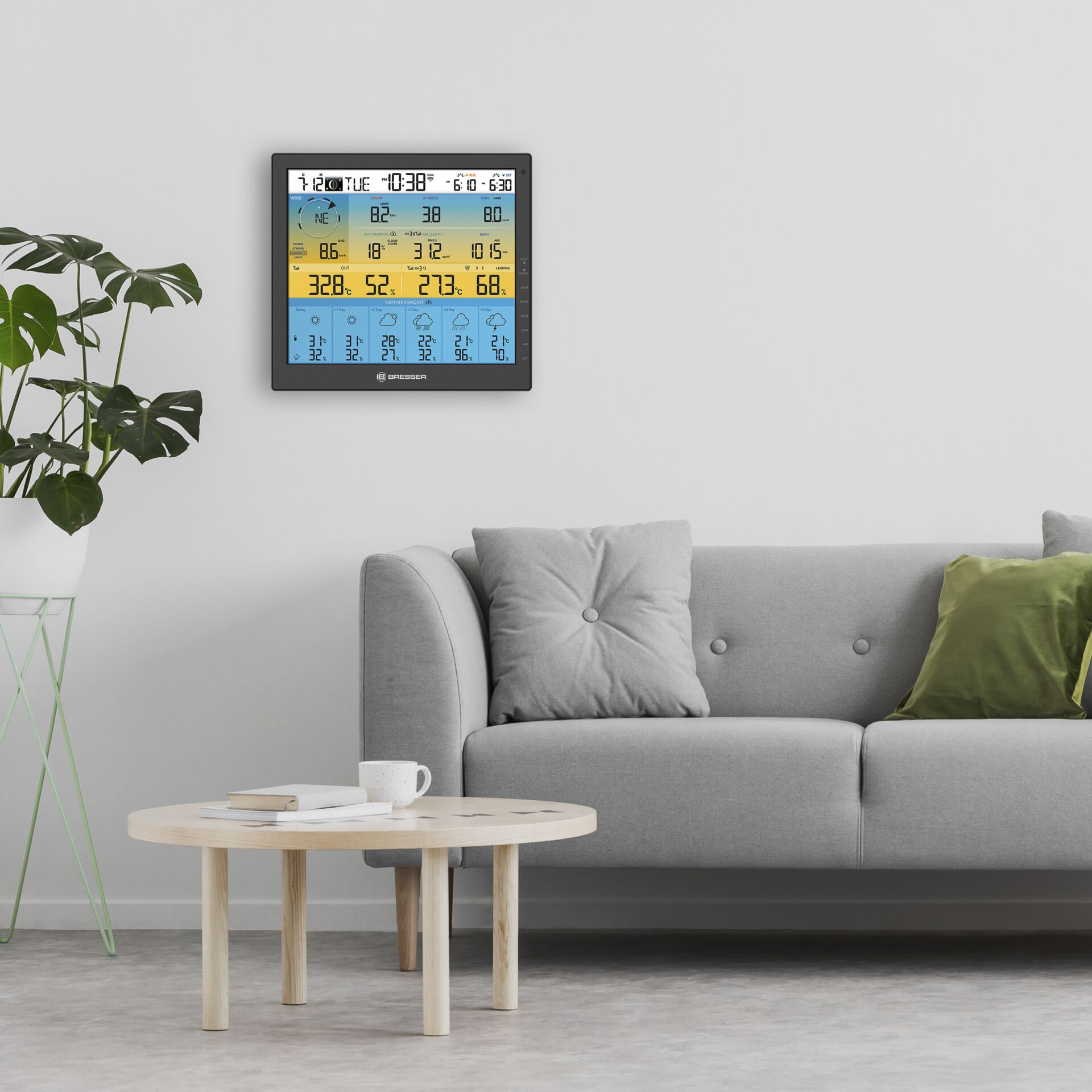 Bresser Weather Center 7-in-1 solar 6-days 4cast Pro SF