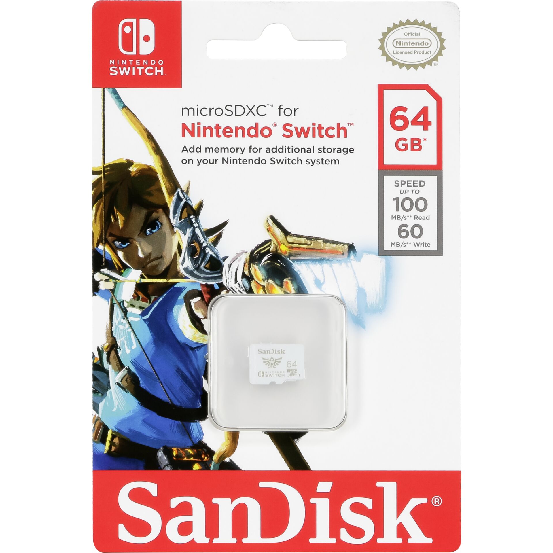 SanDisk MicroSDXC 100MB     64GB Nintendo V2   SDSQXAT-064G-